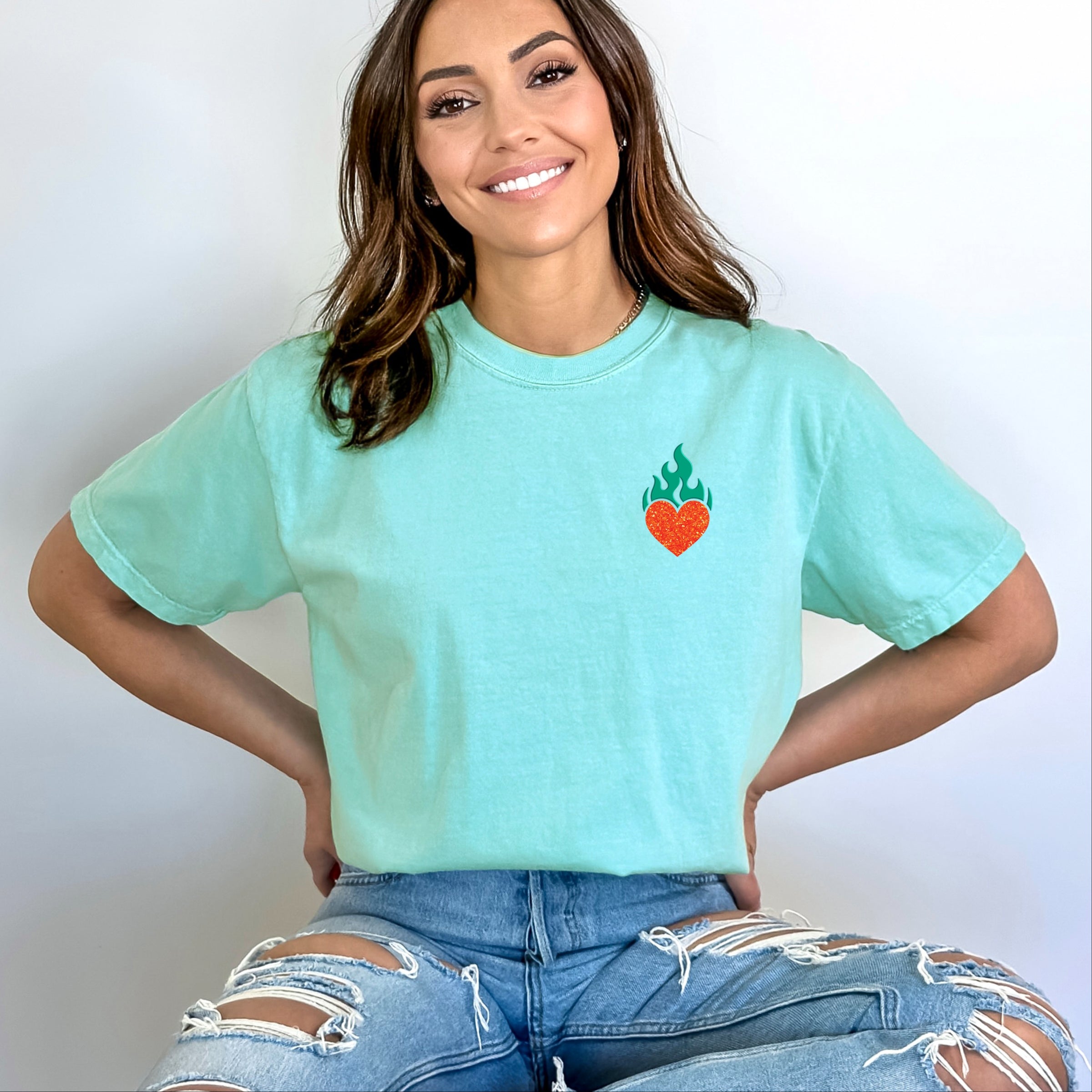 That's Show Business Puff/Glitter - Womens Garment Dyed Tee