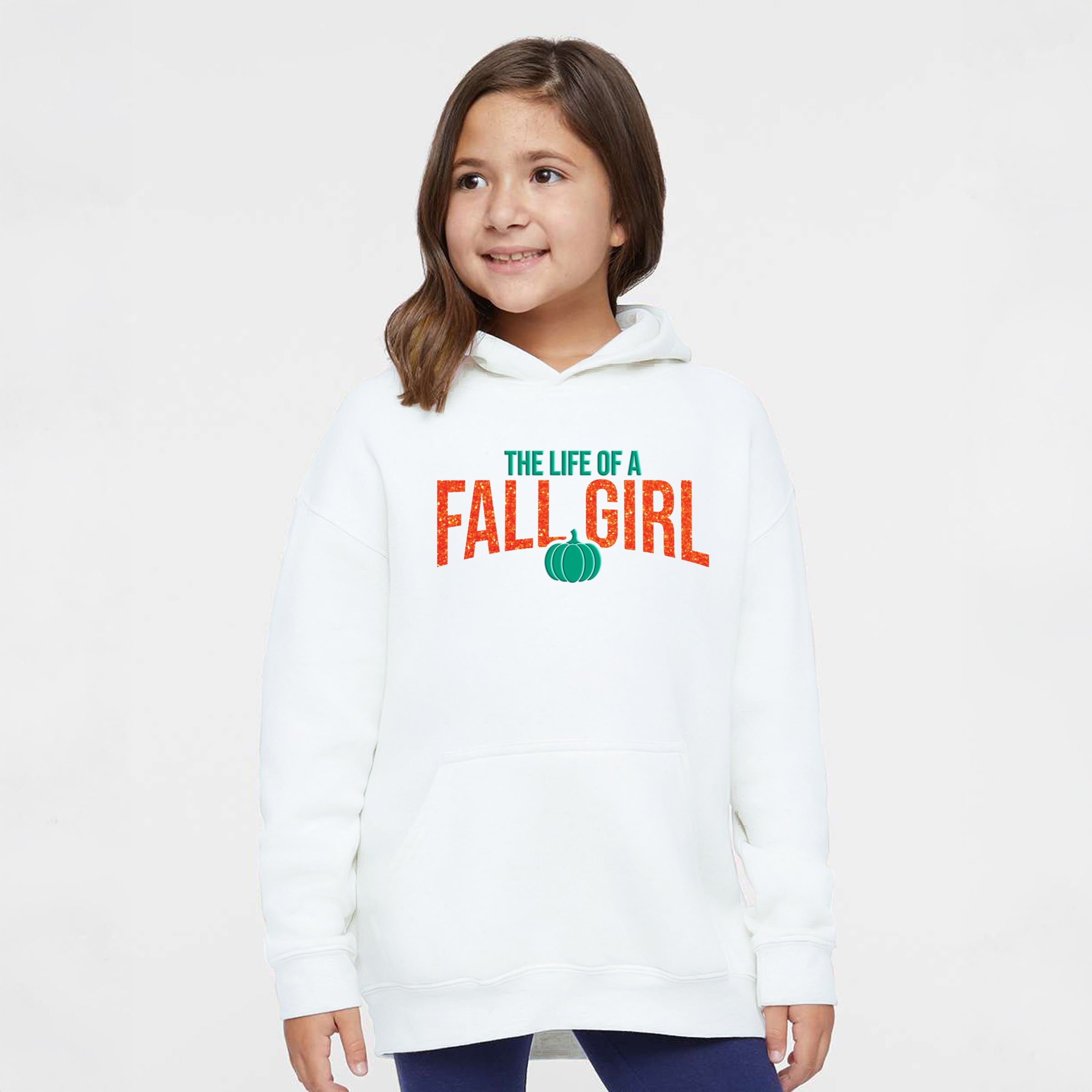 The Life Of A Fall Girl Puff/Glitter - Toddler Hoodie and Youth Hoodie