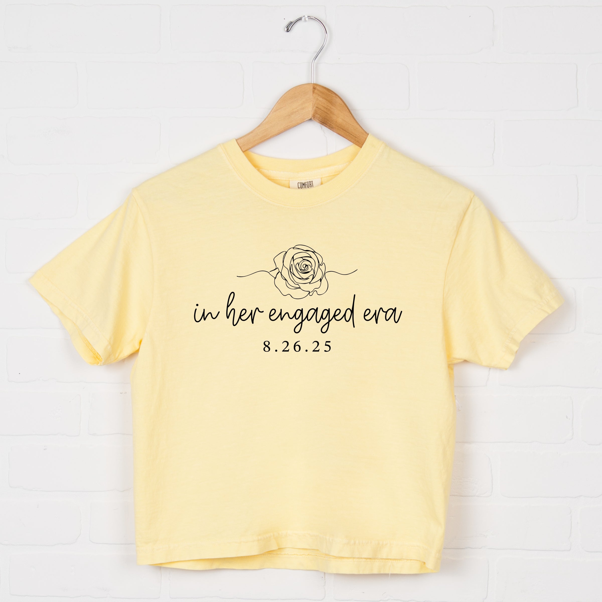 In Her Engaged Era - Womens Boxy Crop Top