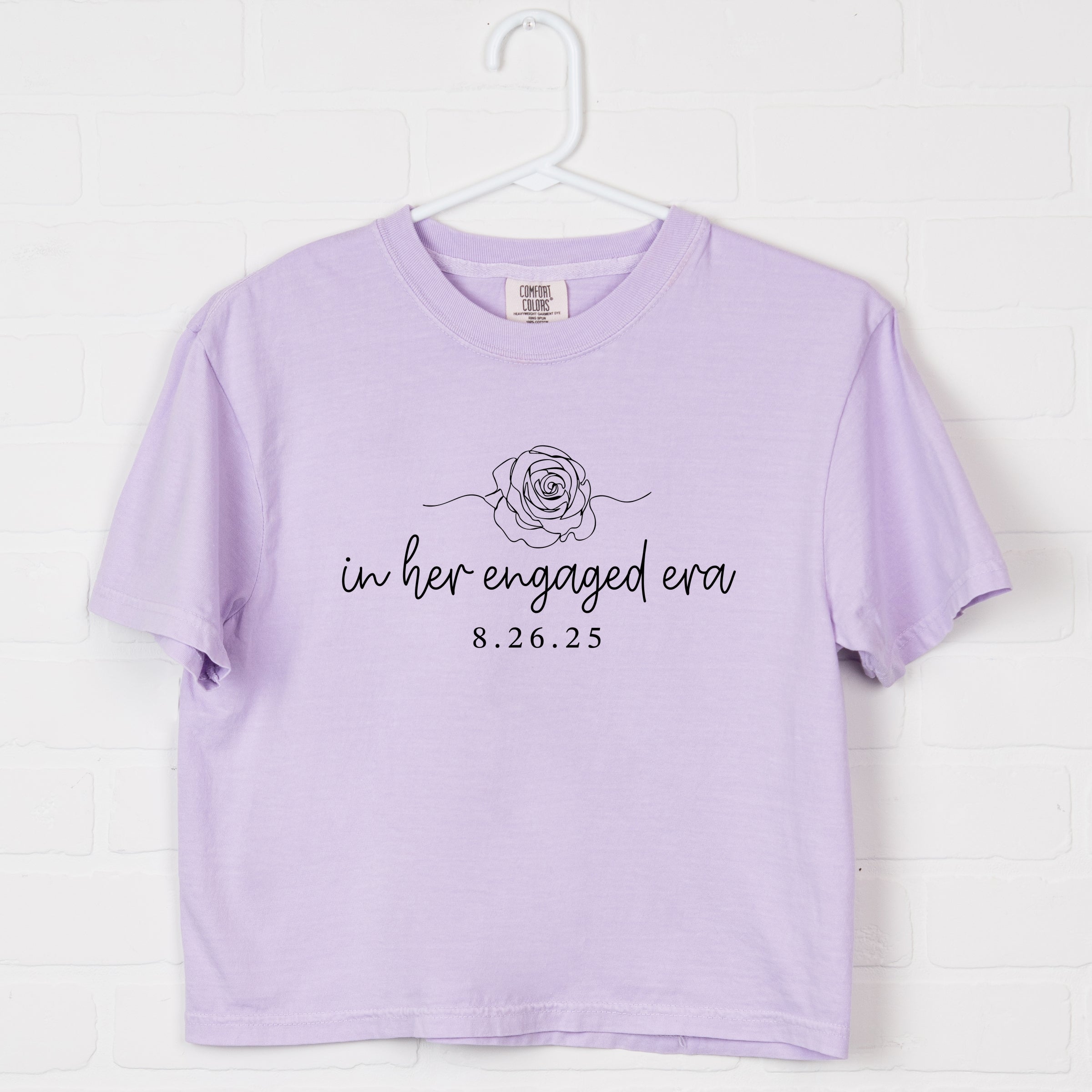 In Her Engaged Era - Womens Boxy Crop Top