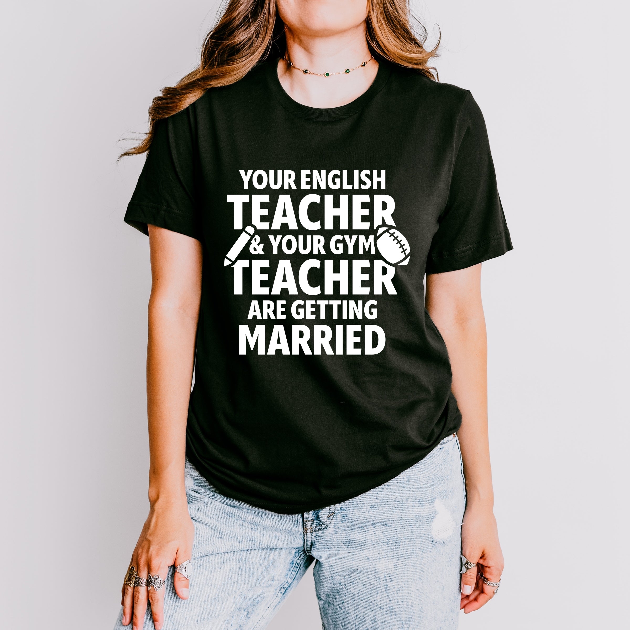 Your English Teacher and Your Gym Teacher Block - Women's Short Sleeve Tee