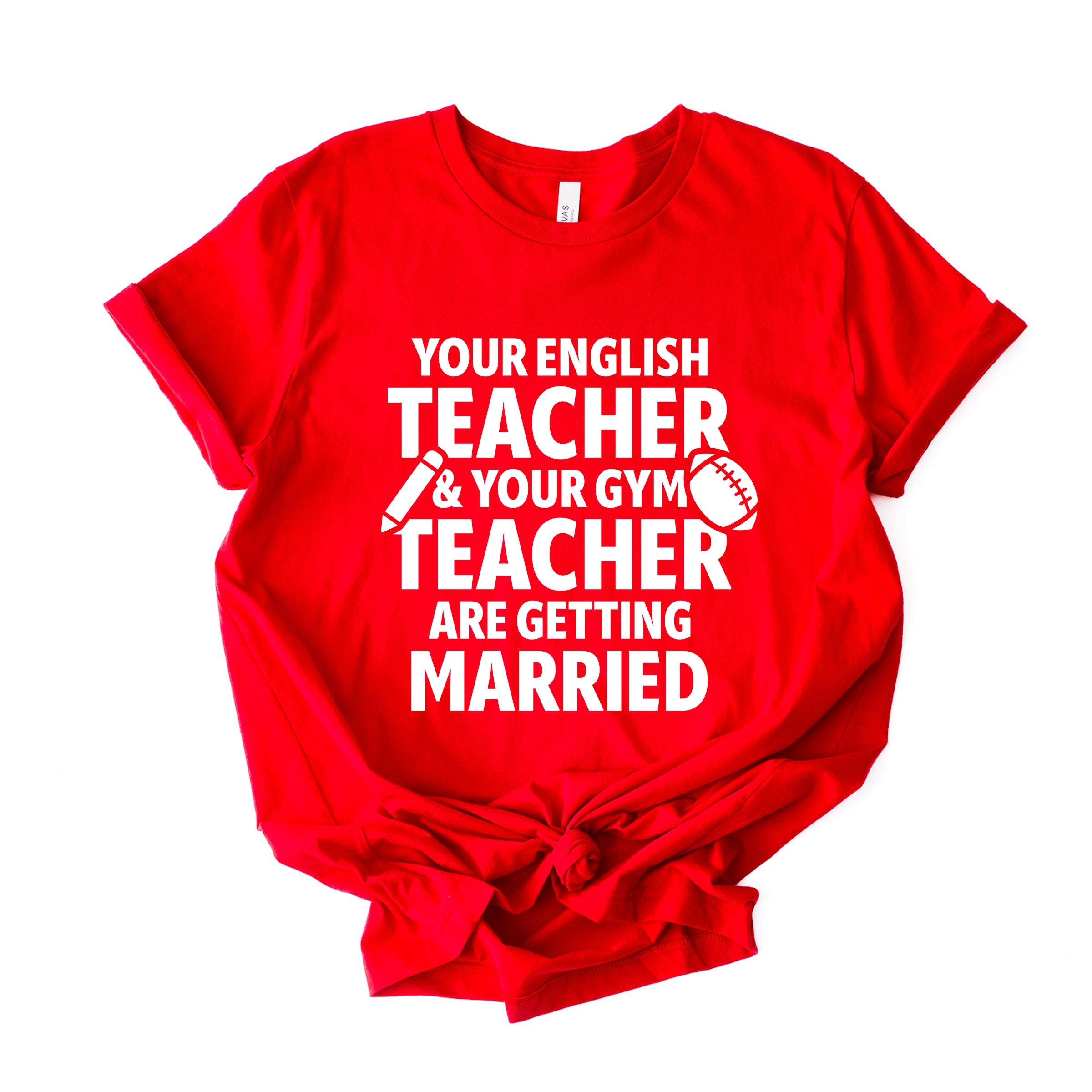 Your English Teacher and Your Gym Teacher Block - Women's Short Sleeve Tee