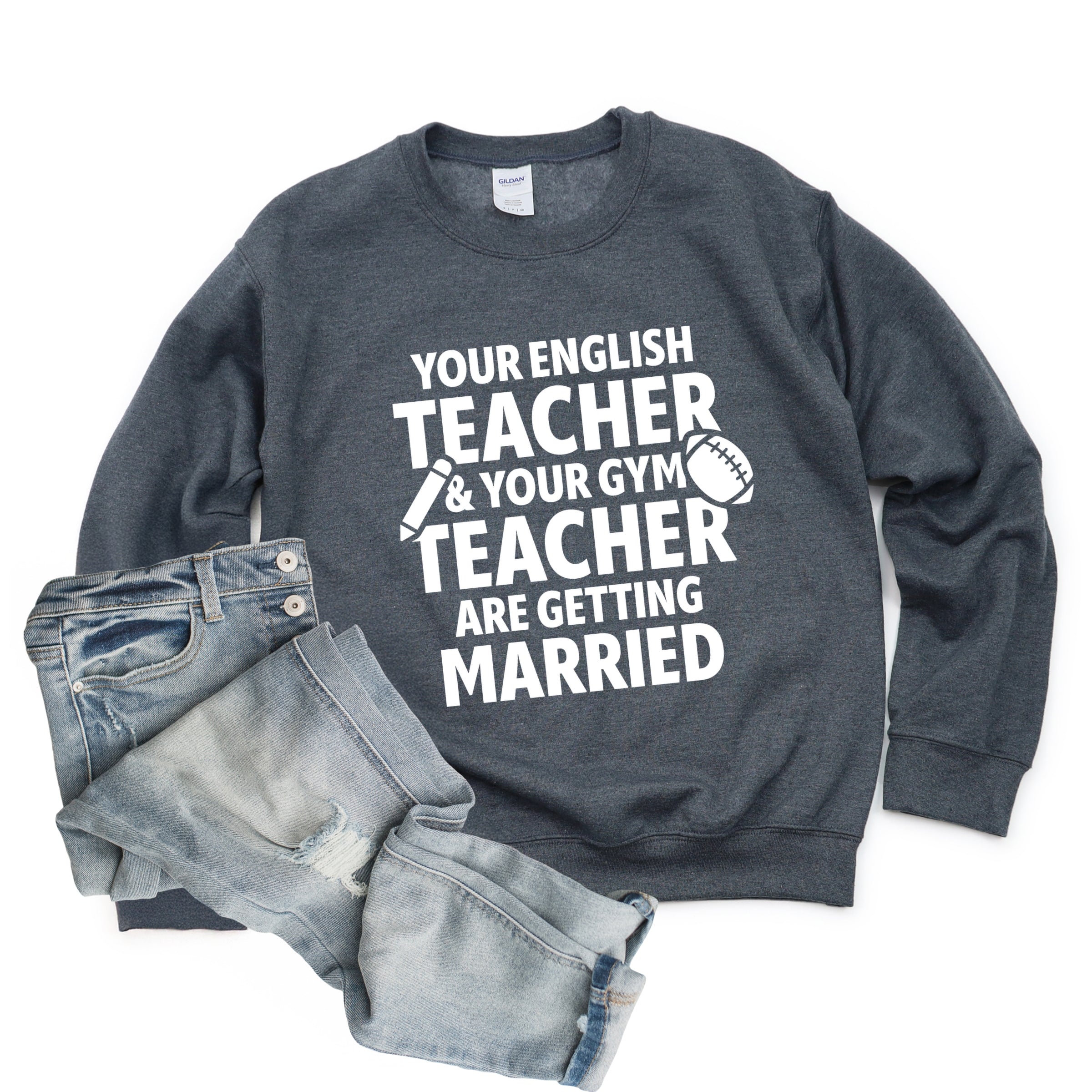 Your English Teacher and Your Gym Teacher Block - Women's Sweatshirt