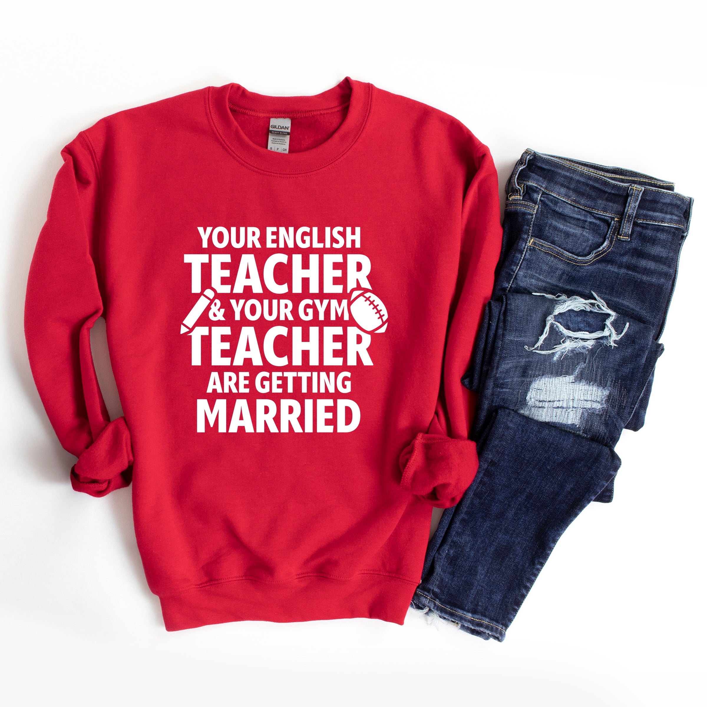 Your English Teacher and Your Gym Teacher Block - Women's Sweatshirt