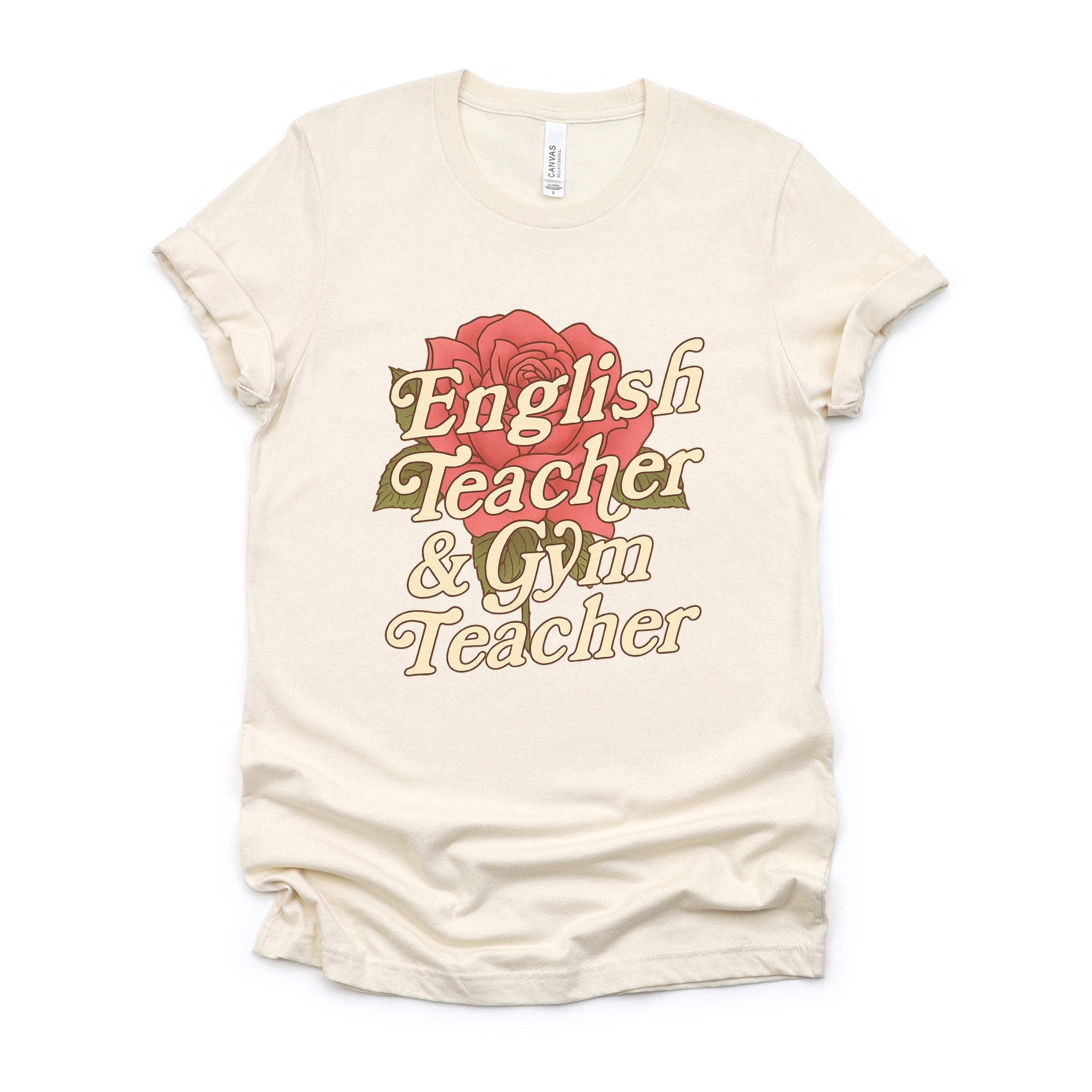 English Teacher + Gym Teacher Rose - Womens Short Sleeve Tee