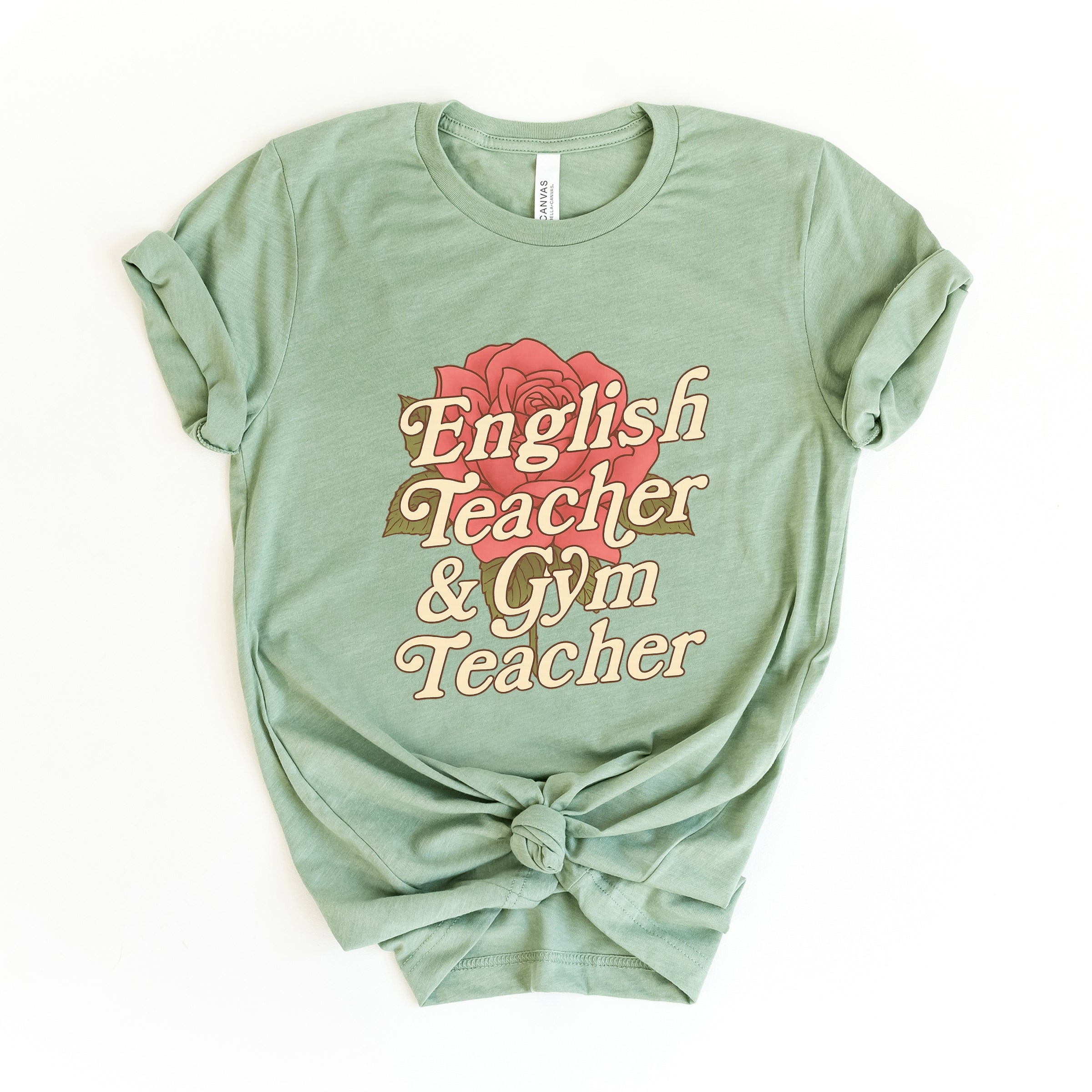 English Teacher + Gym Teacher Rose - Womens Short Sleeve Tee