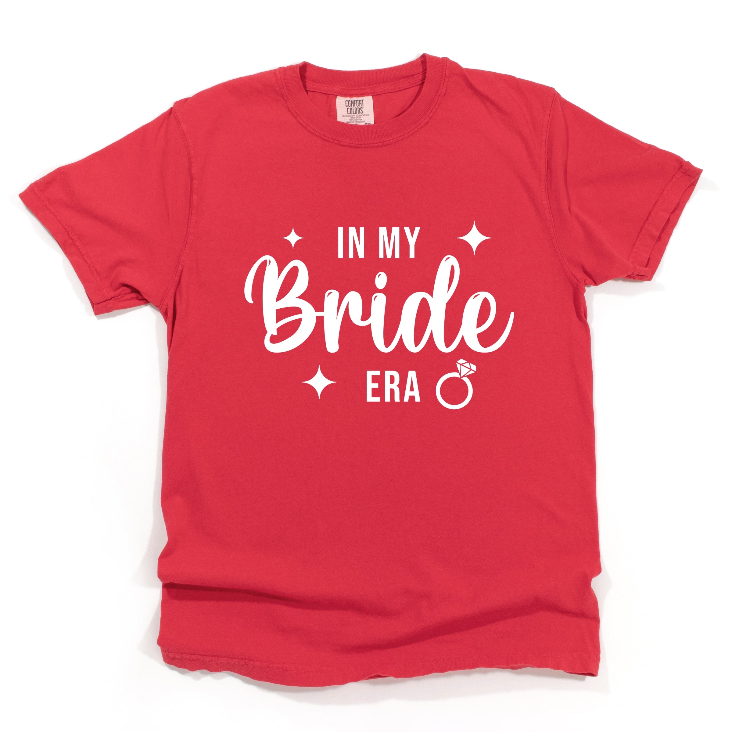 In My Bride Era Sparkles - Womens Garment Dyed Tee