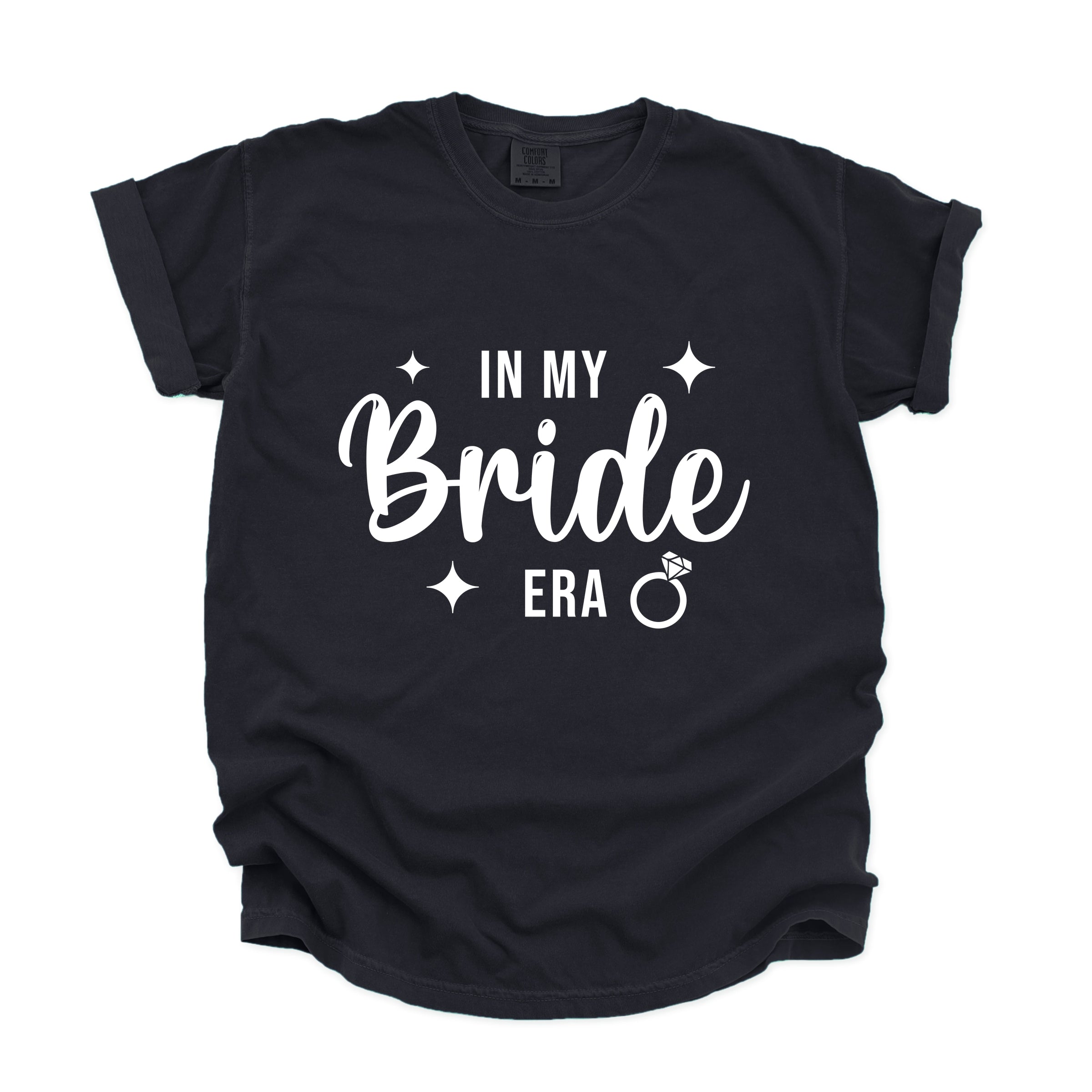 In My Bride Era Sparkles - Womens Garment Dyed Tee