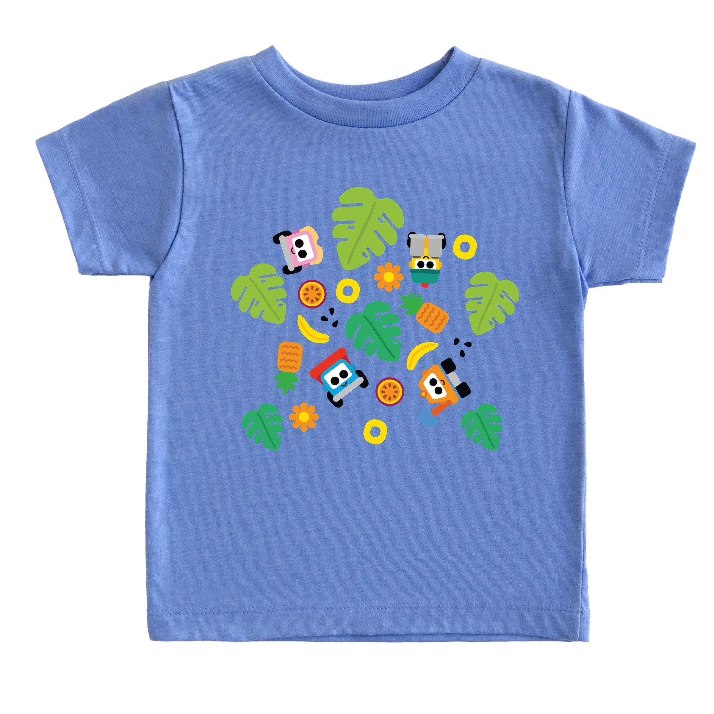 Leo the Truck Palm Leaves  - Toddler Short Sleeve Graphic T-Shirt