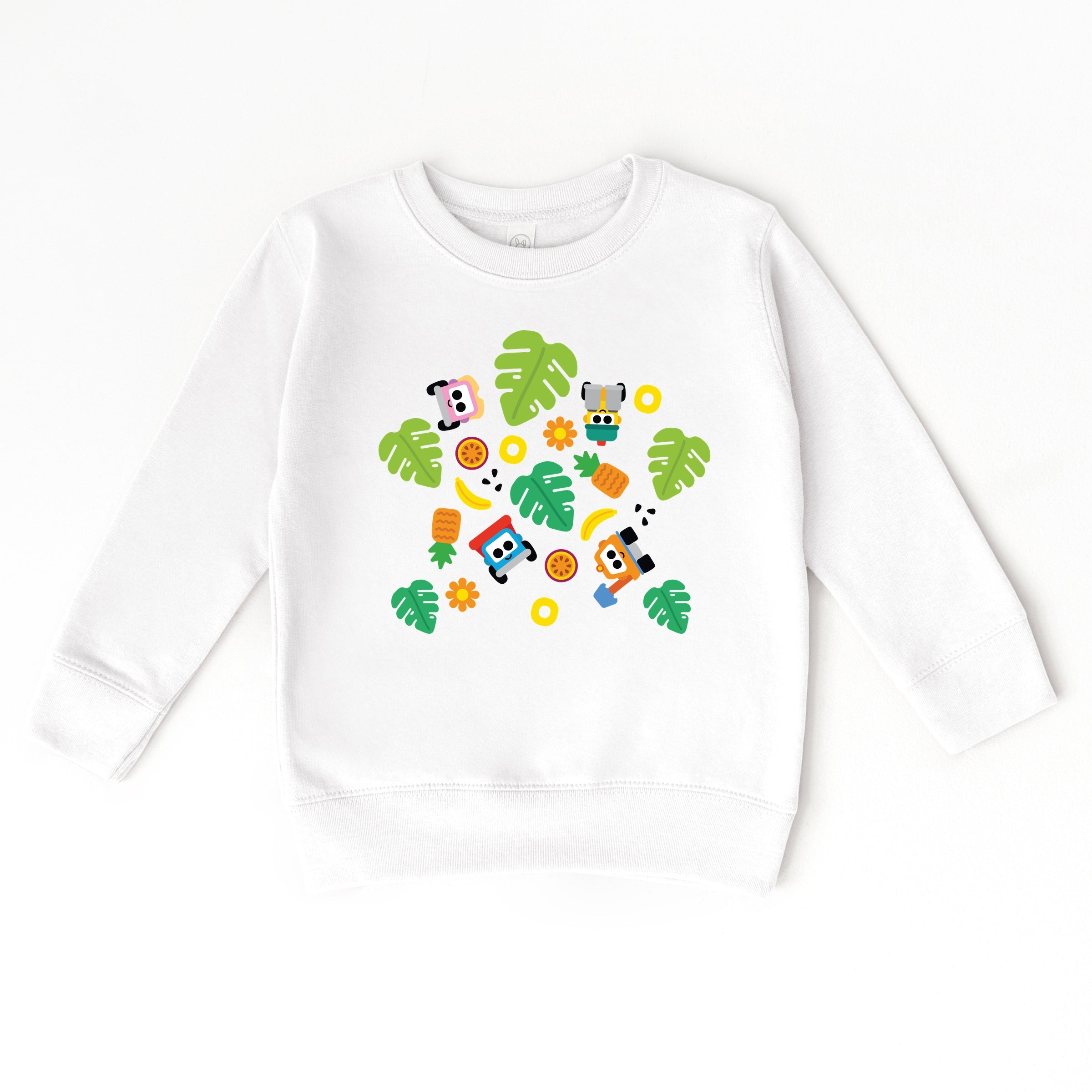 Leo the Truck Palm Leaves  - Toddler Graphic Sweatshirt
