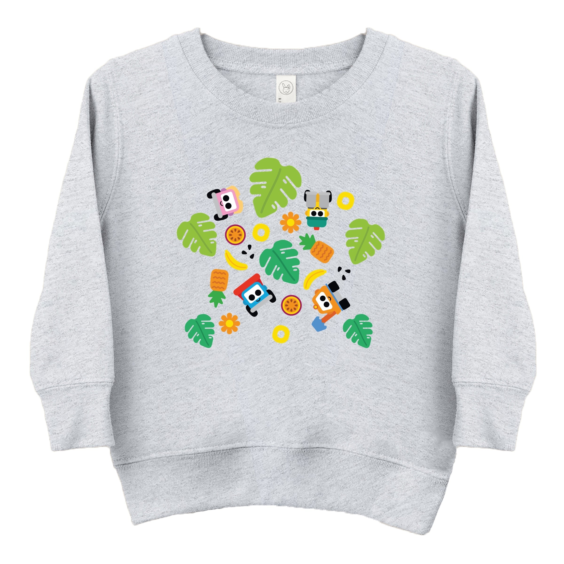 Leo the Truck Palm Leaves  - Toddler Graphic Sweatshirt