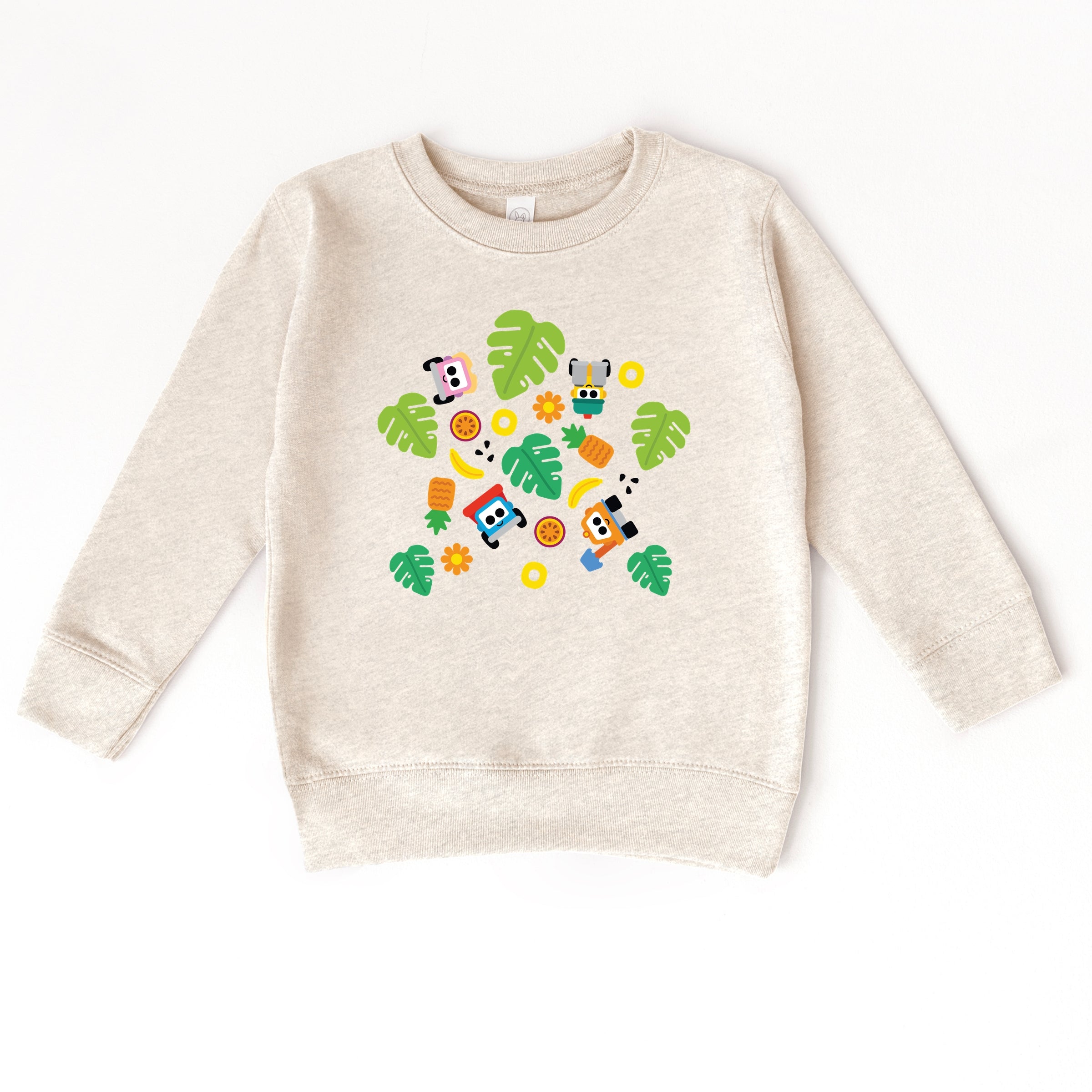 Leo the Truck Palm Leaves  - Toddler Graphic Sweatshirt