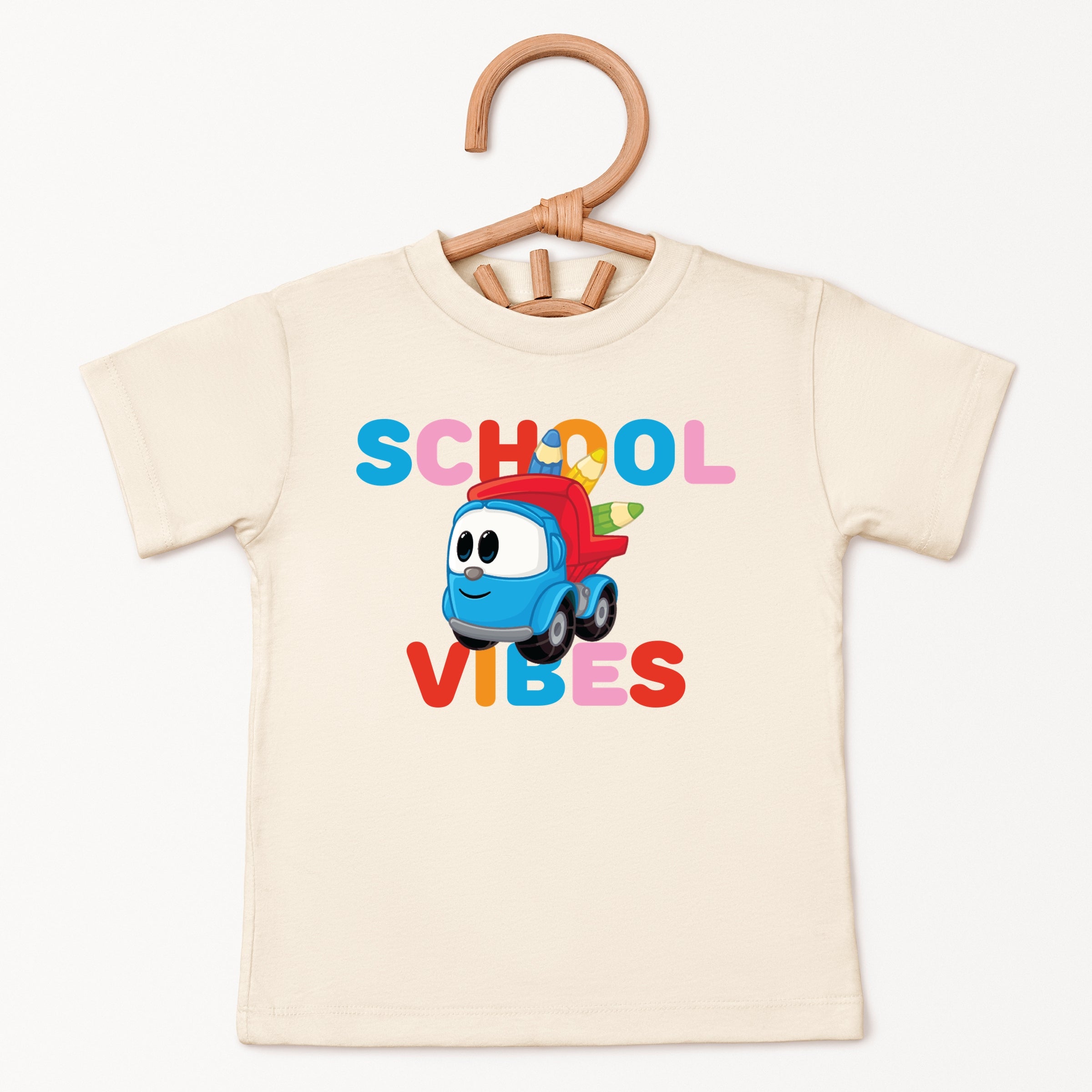 Leo the Truck School Vibes - Toddler Short Sleeve Graphic T-Shirt