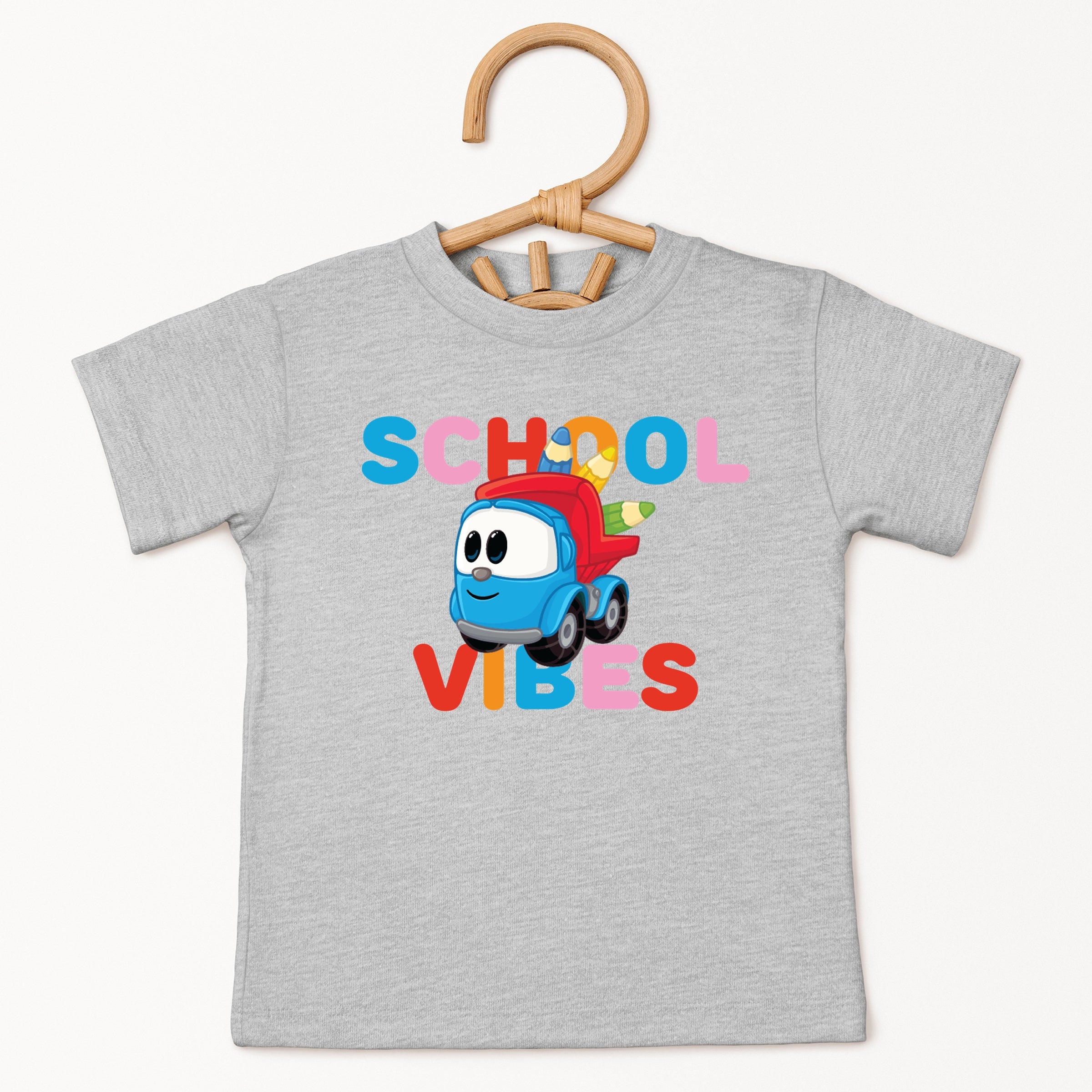 Leo the Truck School Vibes - Toddler Short Sleeve Graphic T-Shirt