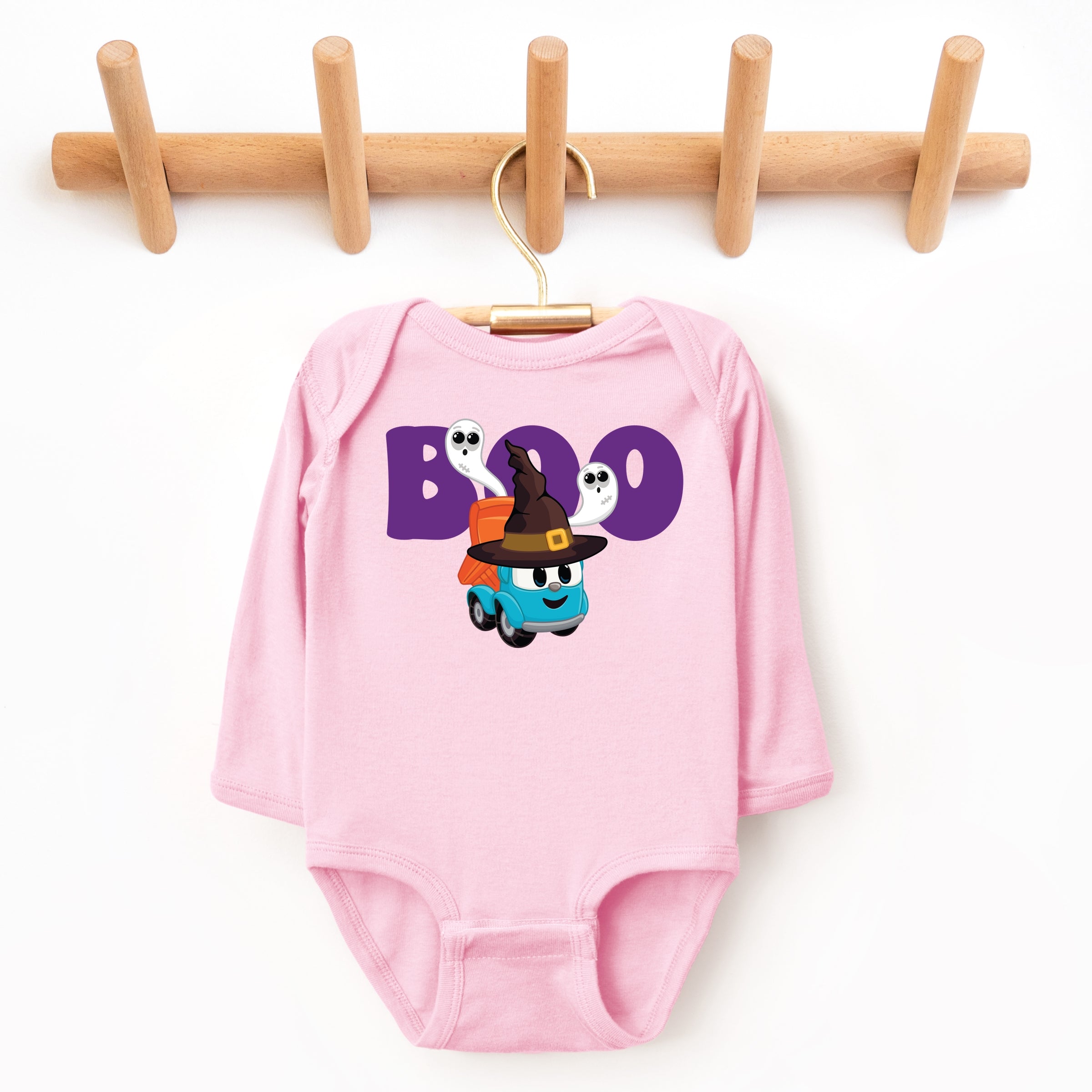 Leo the Truck Boo Wizard Hat - Baby Long Sleeve Bodysuit