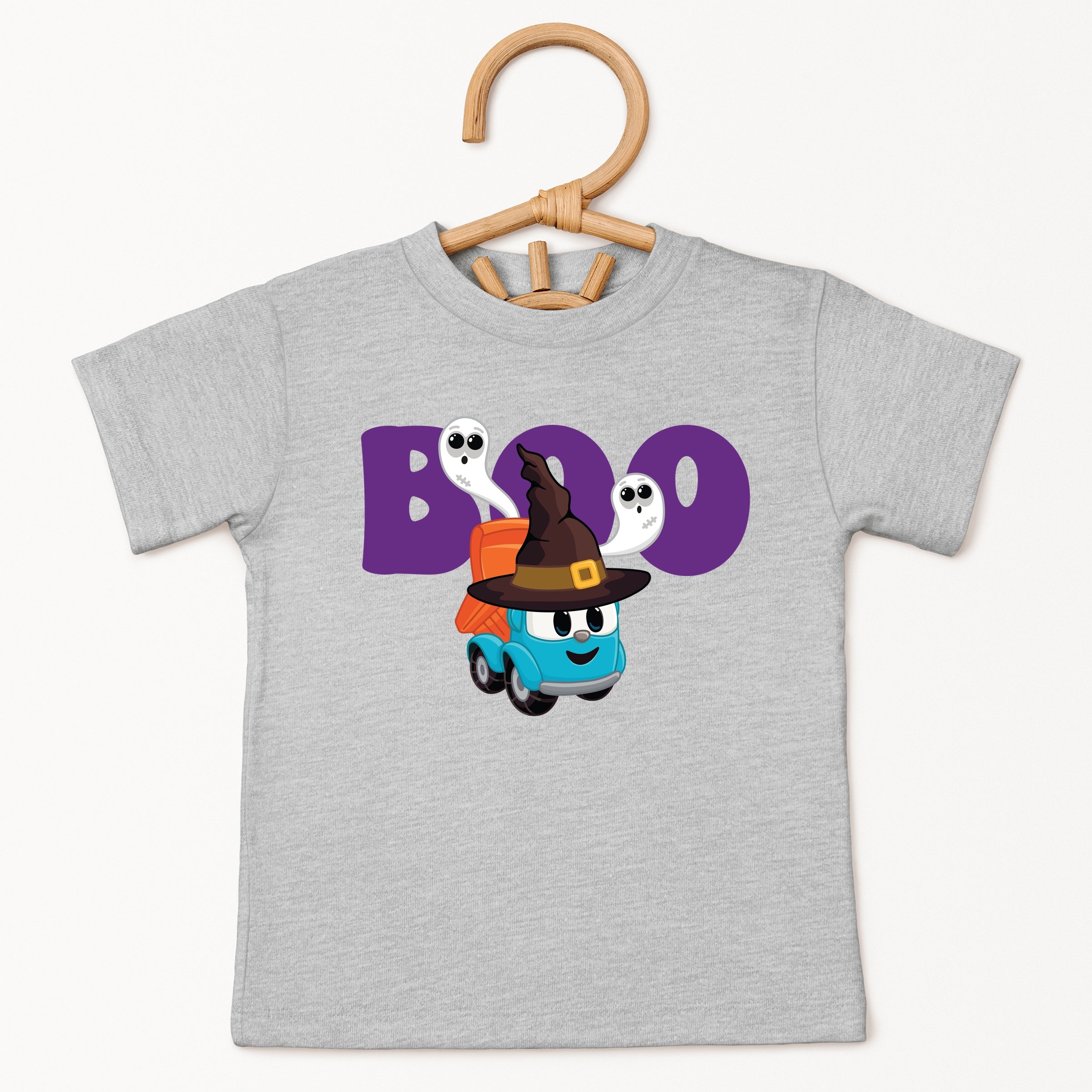 Leo the Truck Boo Wizard Hat - Toddler Short Sleeve Graphic T-Shirt