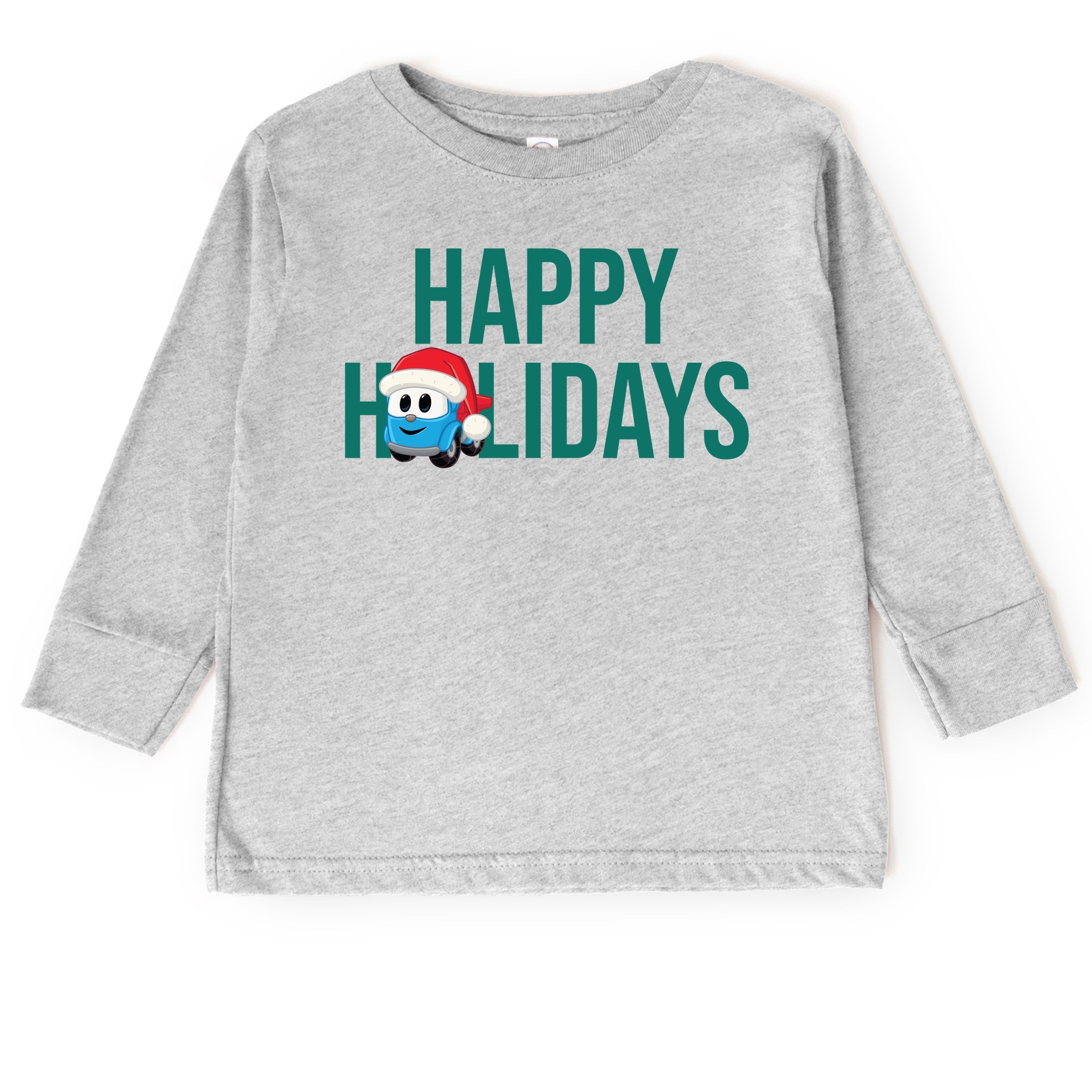 Leo the Truck Happy Holidays - Toddler Long Sleeve Graphic Tee