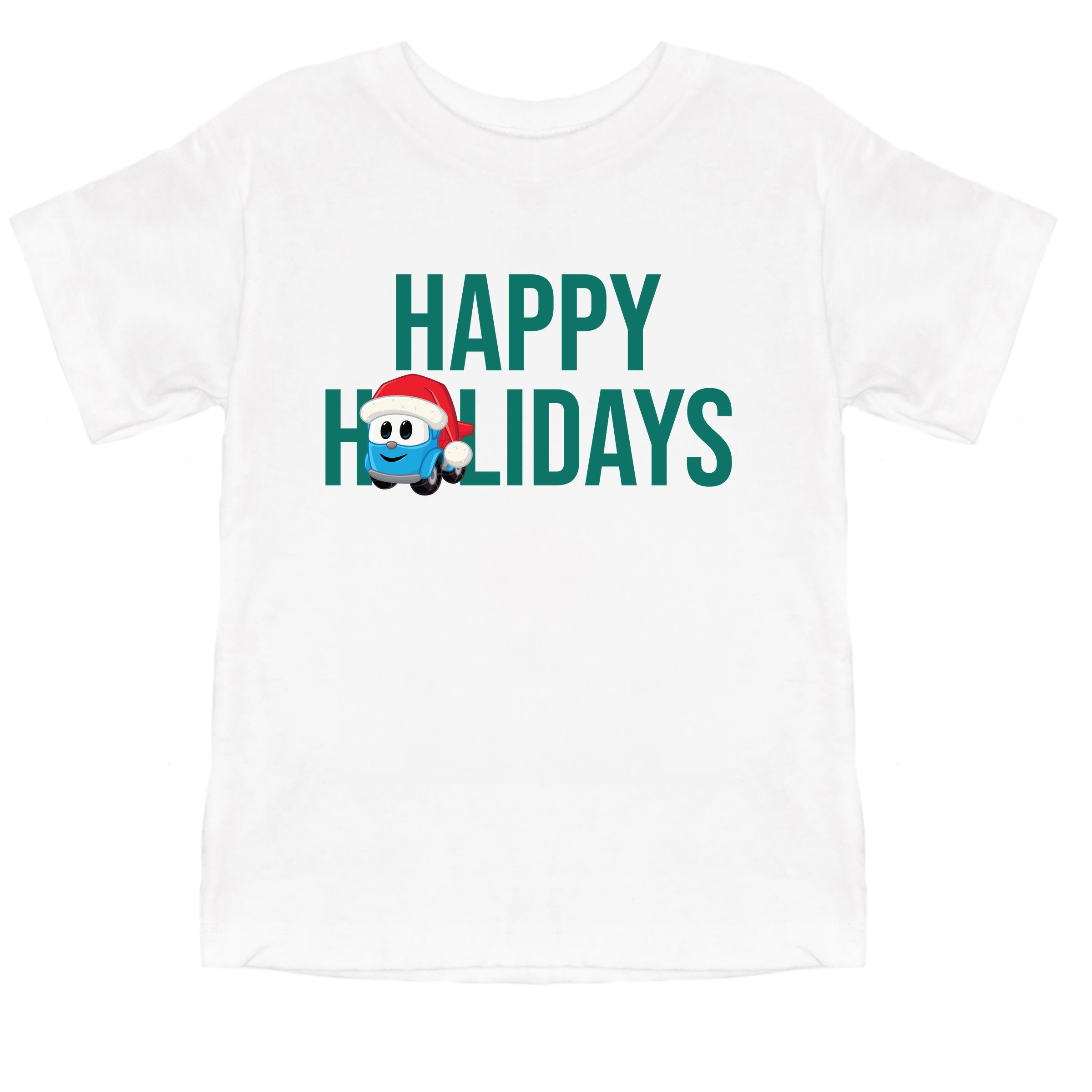 Leo the Truck Happy Holidays - Toddler Short Sleeve Graphic T-Shirt