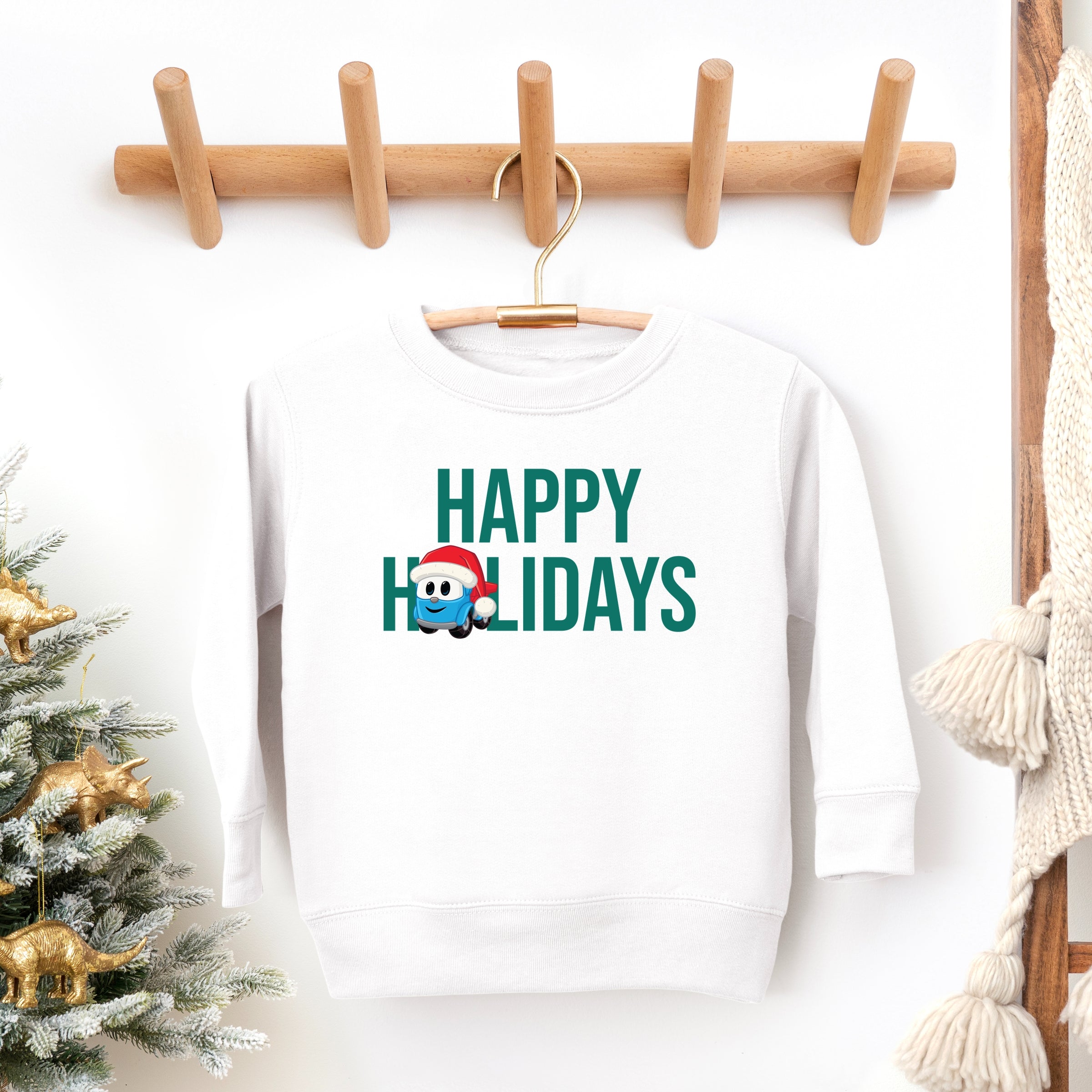 Leo the Truck Happy Holidays - Toddler Graphic Sweatshirt