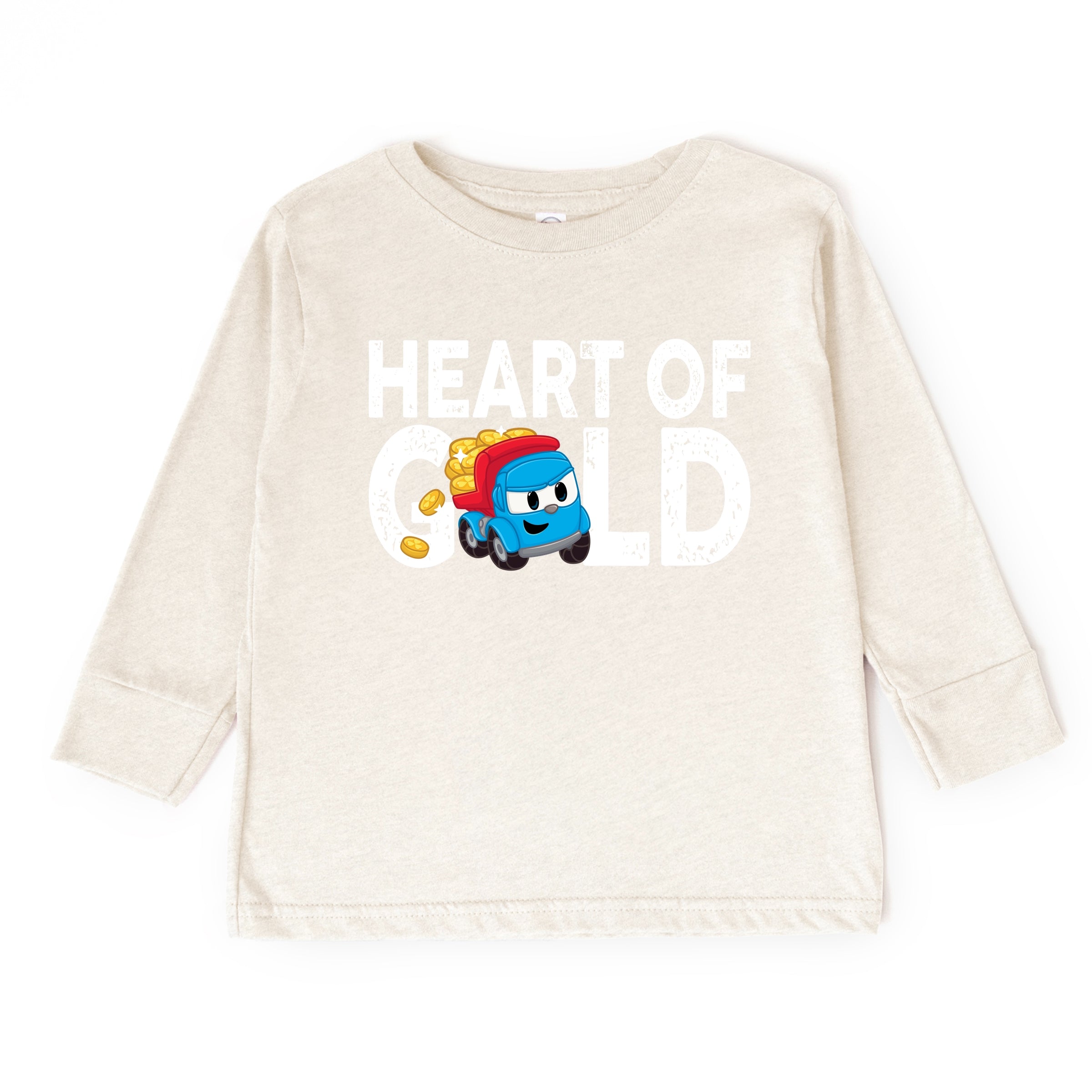 Leo the Truck Heart of Gold - Toddler Long Sleeve Graphic Tee