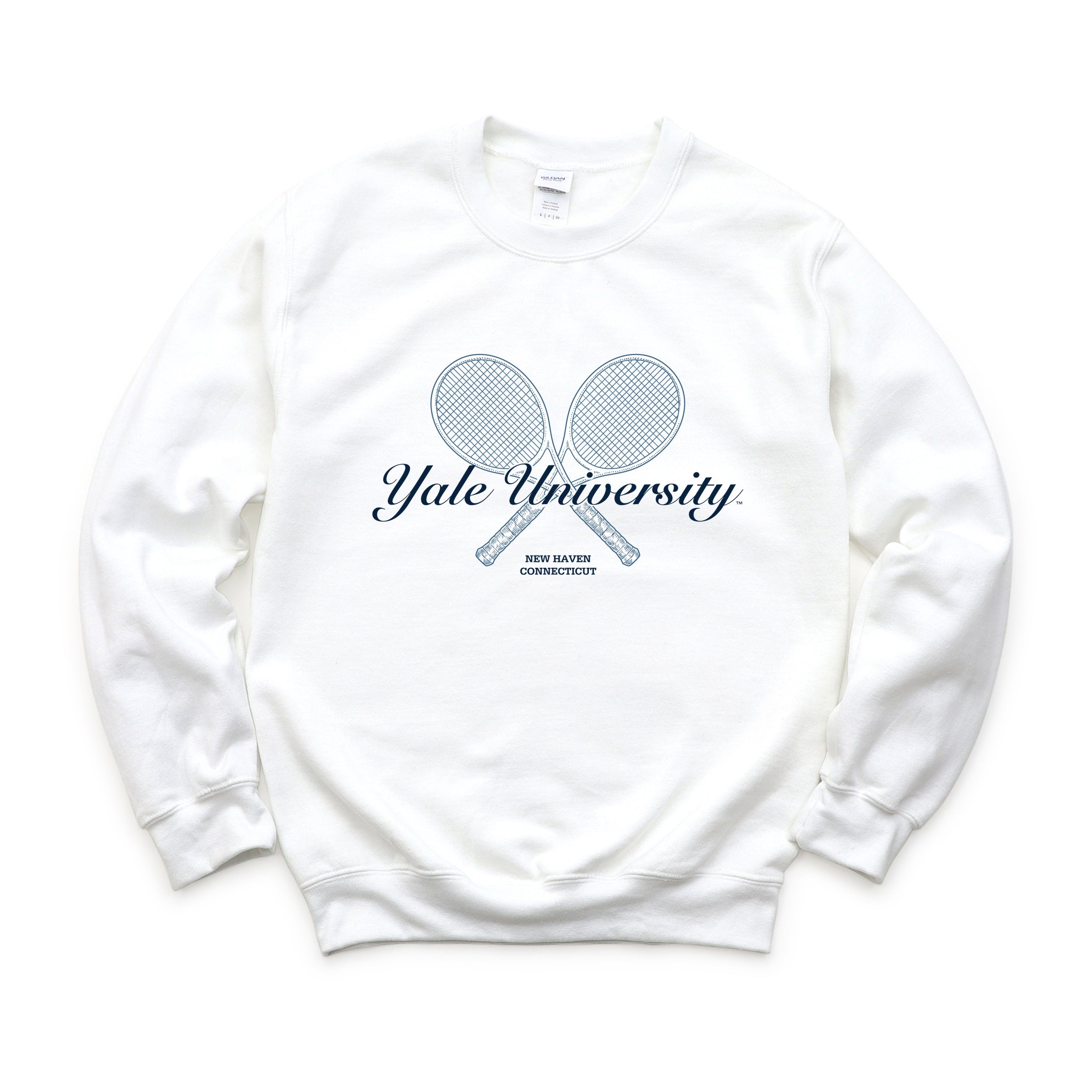 Yale University Tennis Rackets - Women's Graphic Sweatshirt