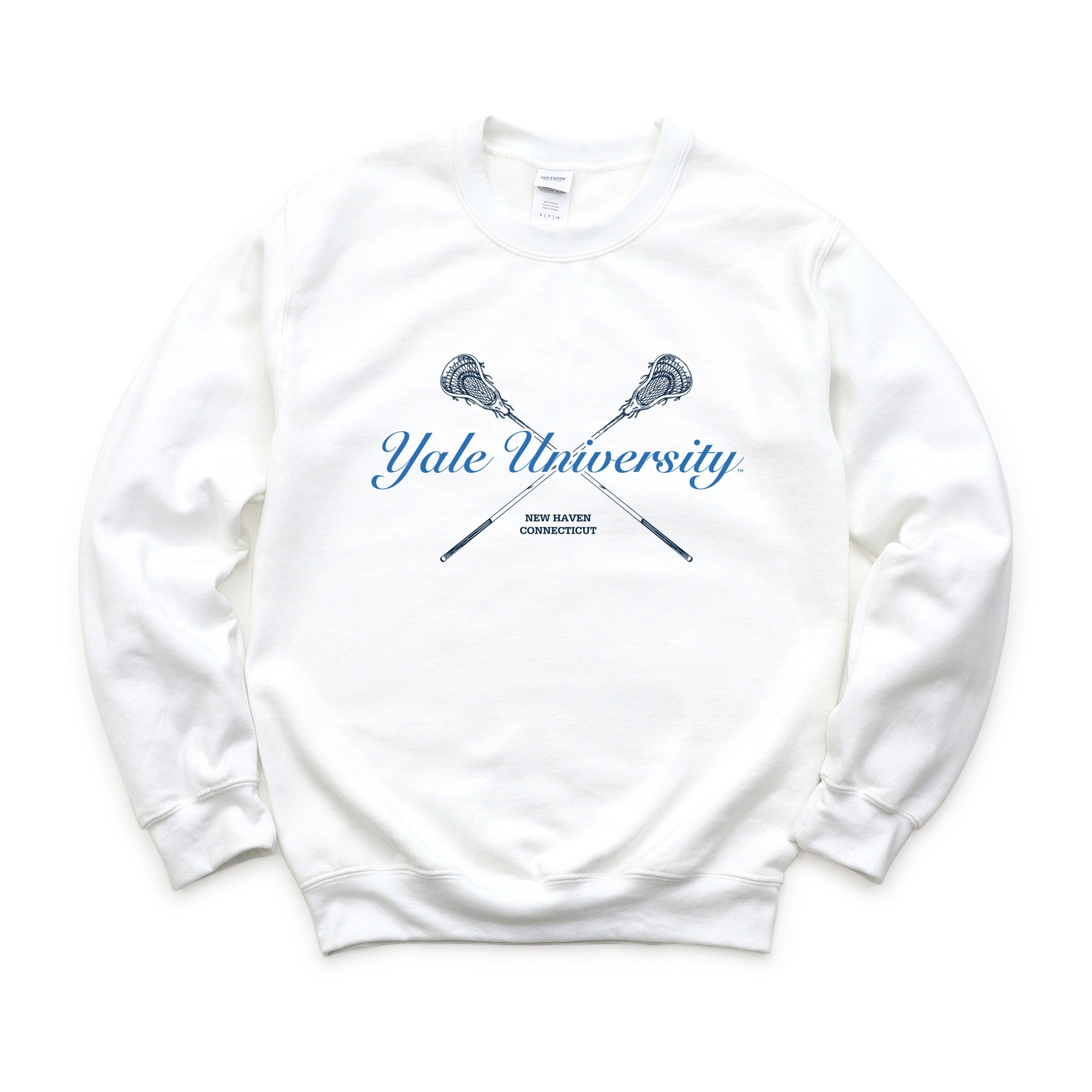 Yale University Lacrosse Sticks - Women's Graphic Sweatshirt