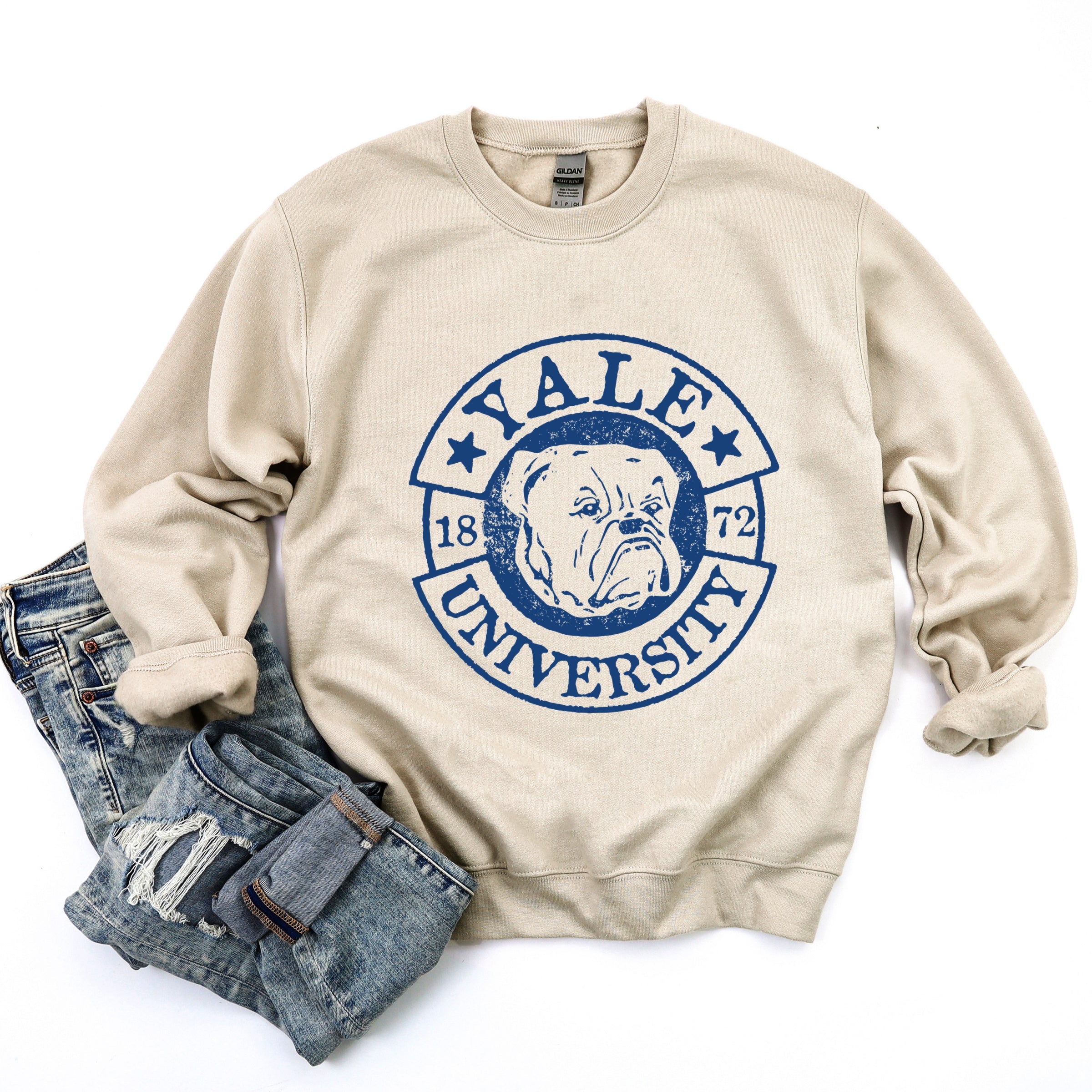 Yale University Bulldog Circle - Women's Graphic Sweatshirt