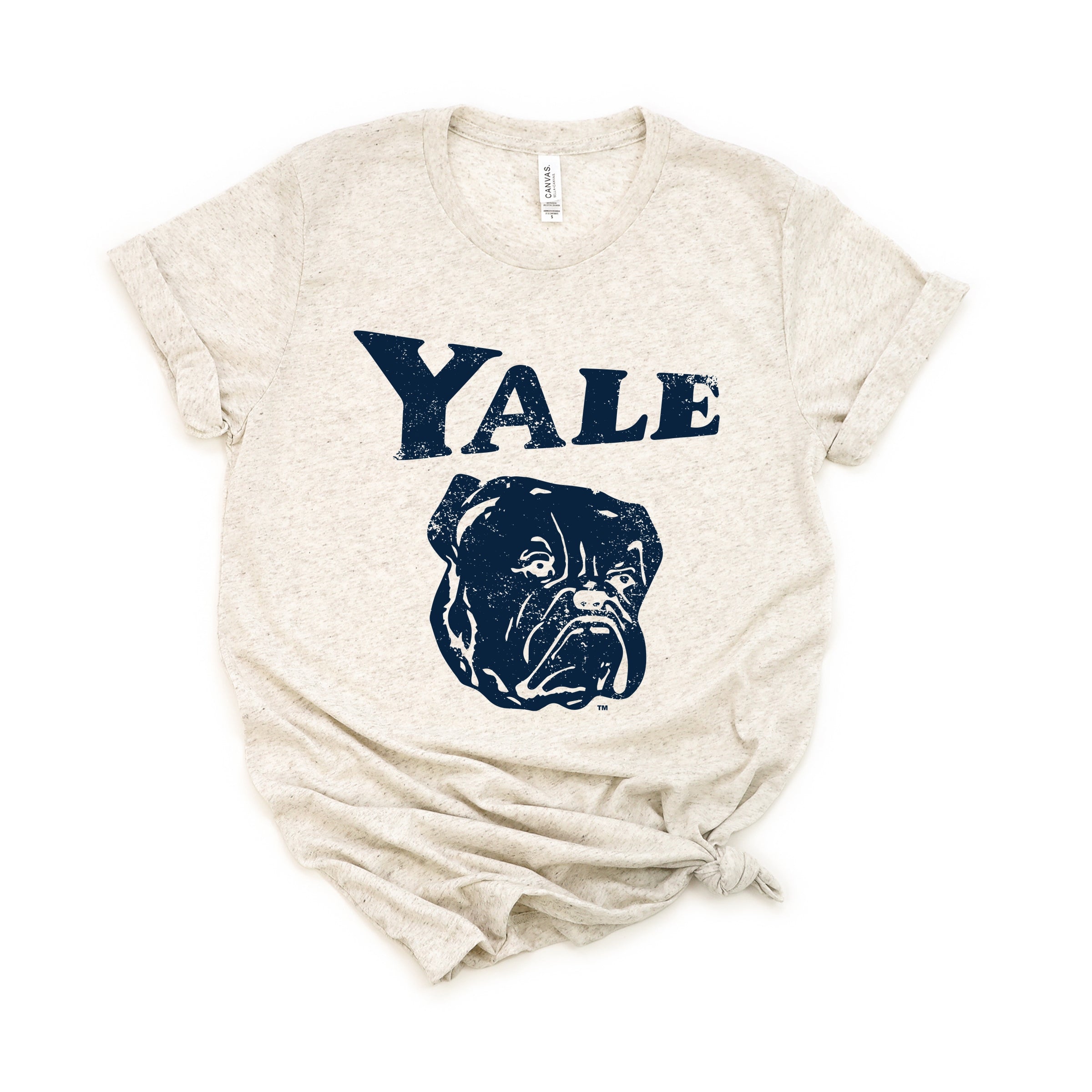 Yale Bulldog Distressed - Women's Short Sleeve Graphic T-Shirt