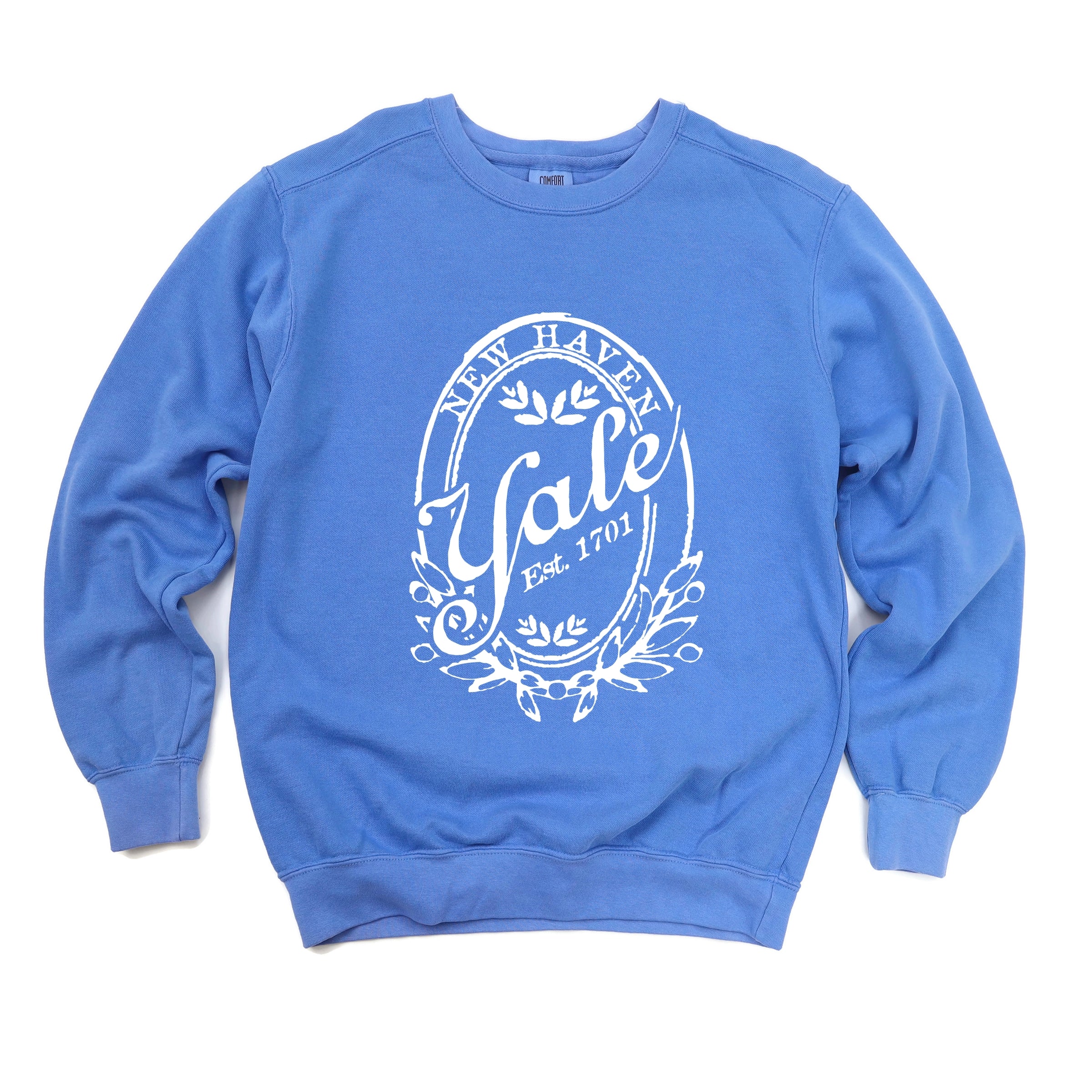 Yale New Haven Oval - Women's Garment Dyed Graphic Sweatshirt