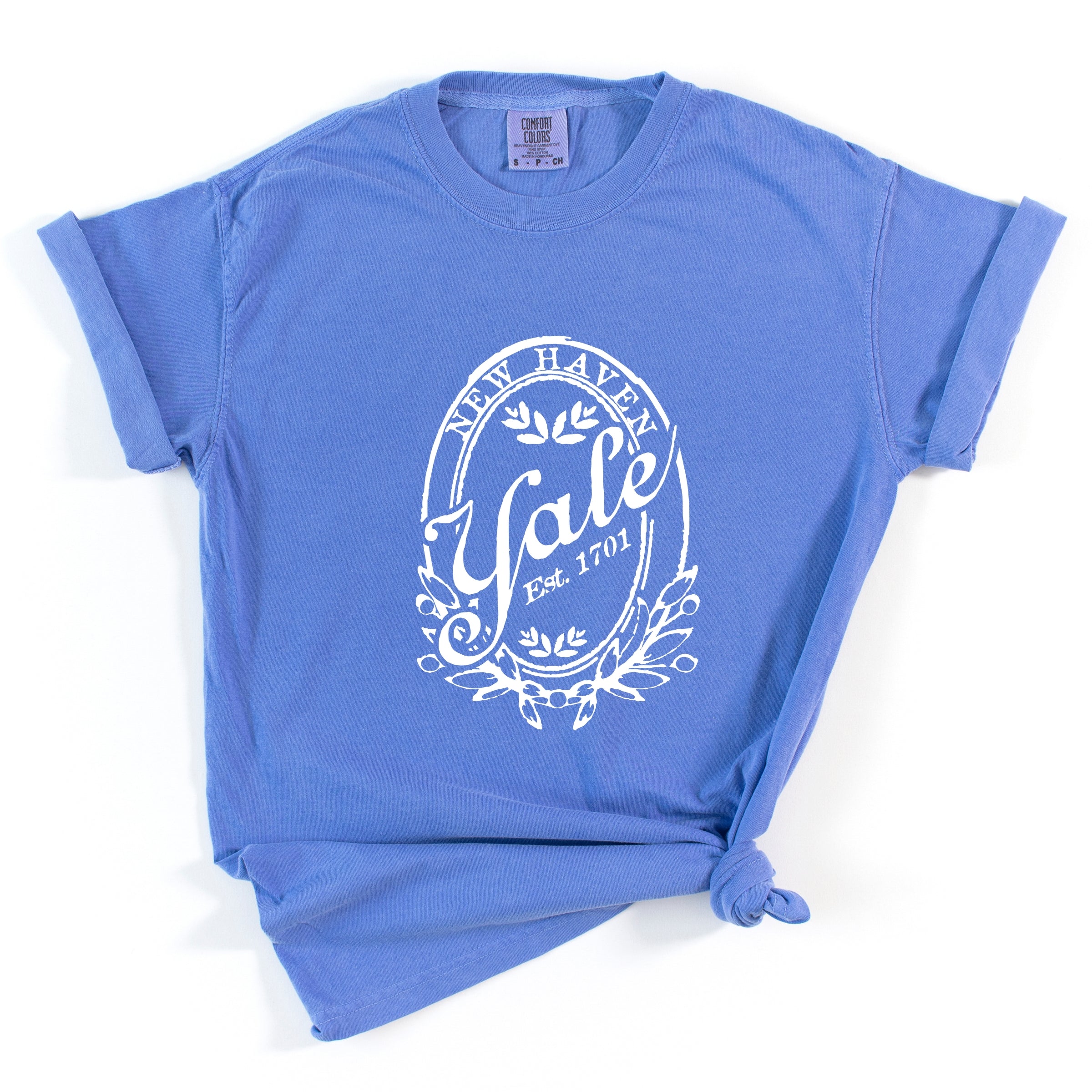 Yale New Haven Oval - Women's Garment Dyed Graphic T-Shirt