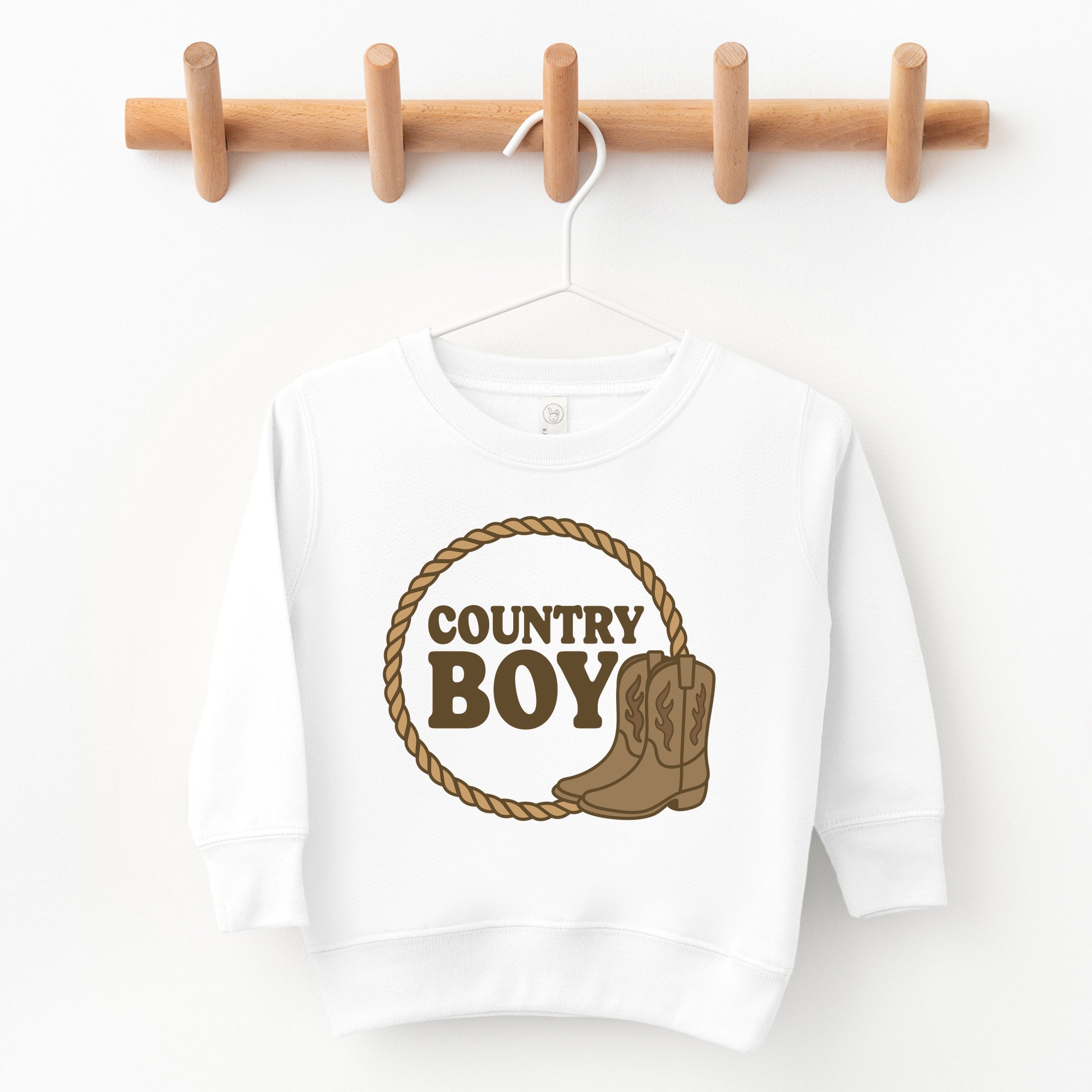 Country Boy Rope and Boots - Toddler Graphic Sweatshirt