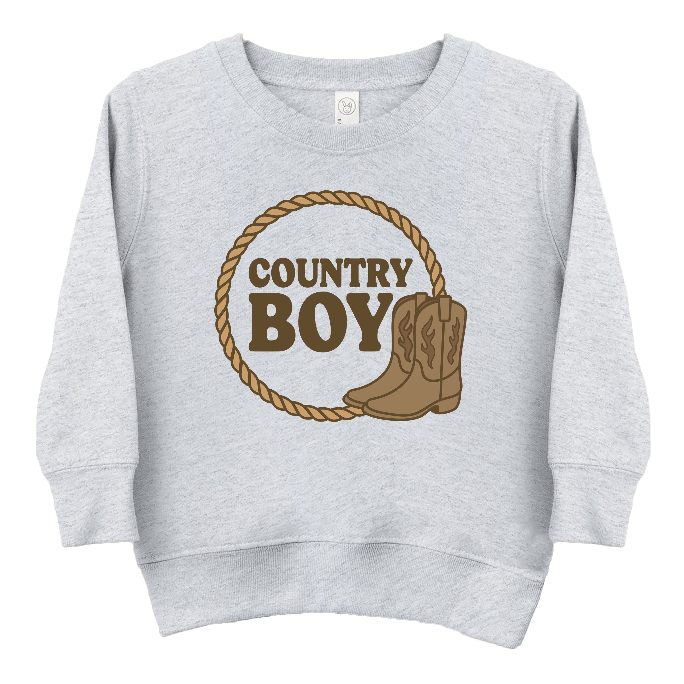 Country Boy Rope and Boots - Toddler Graphic Sweatshirt