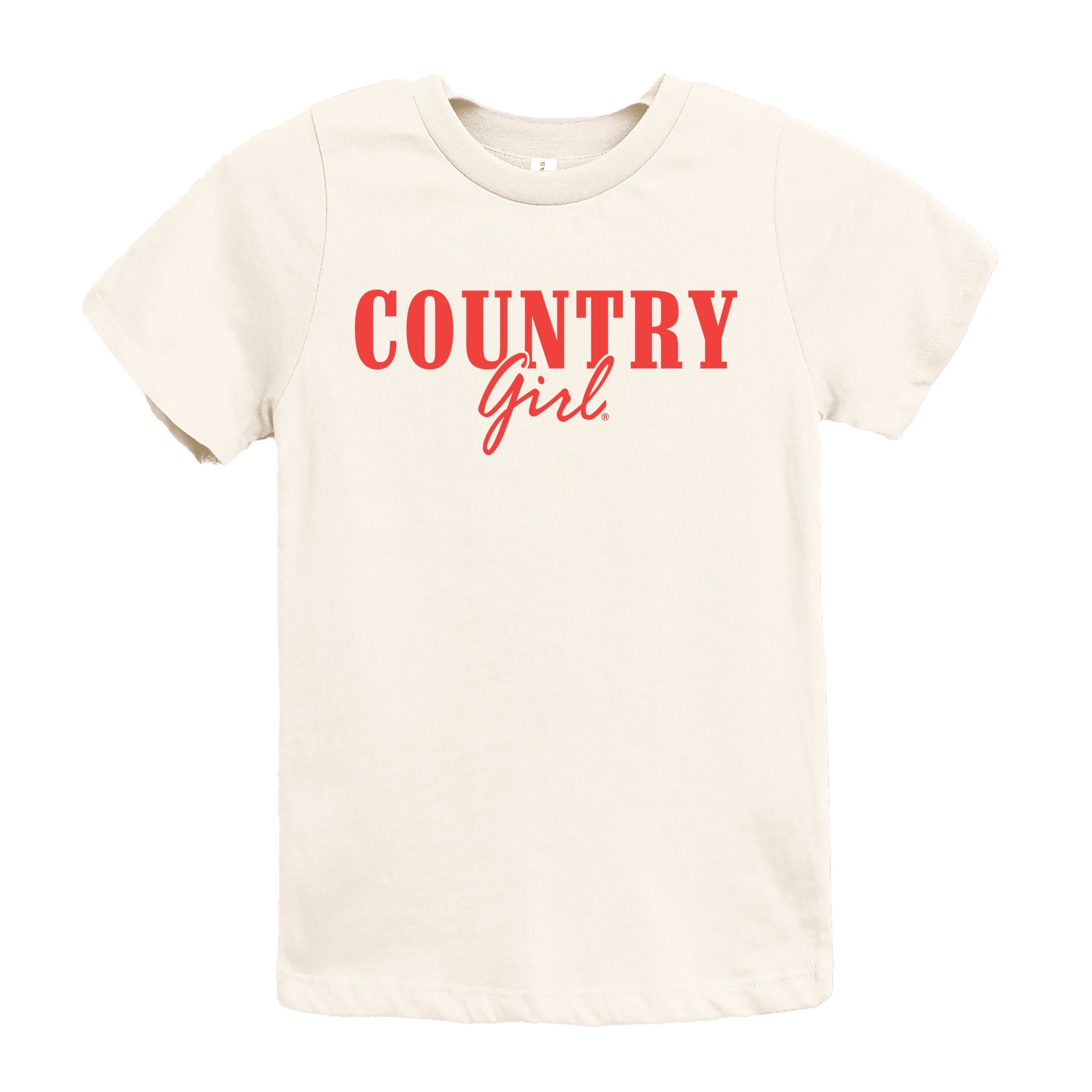 Country Girl Puff Print - Youth Short Sleeve Graphic T-Shirt