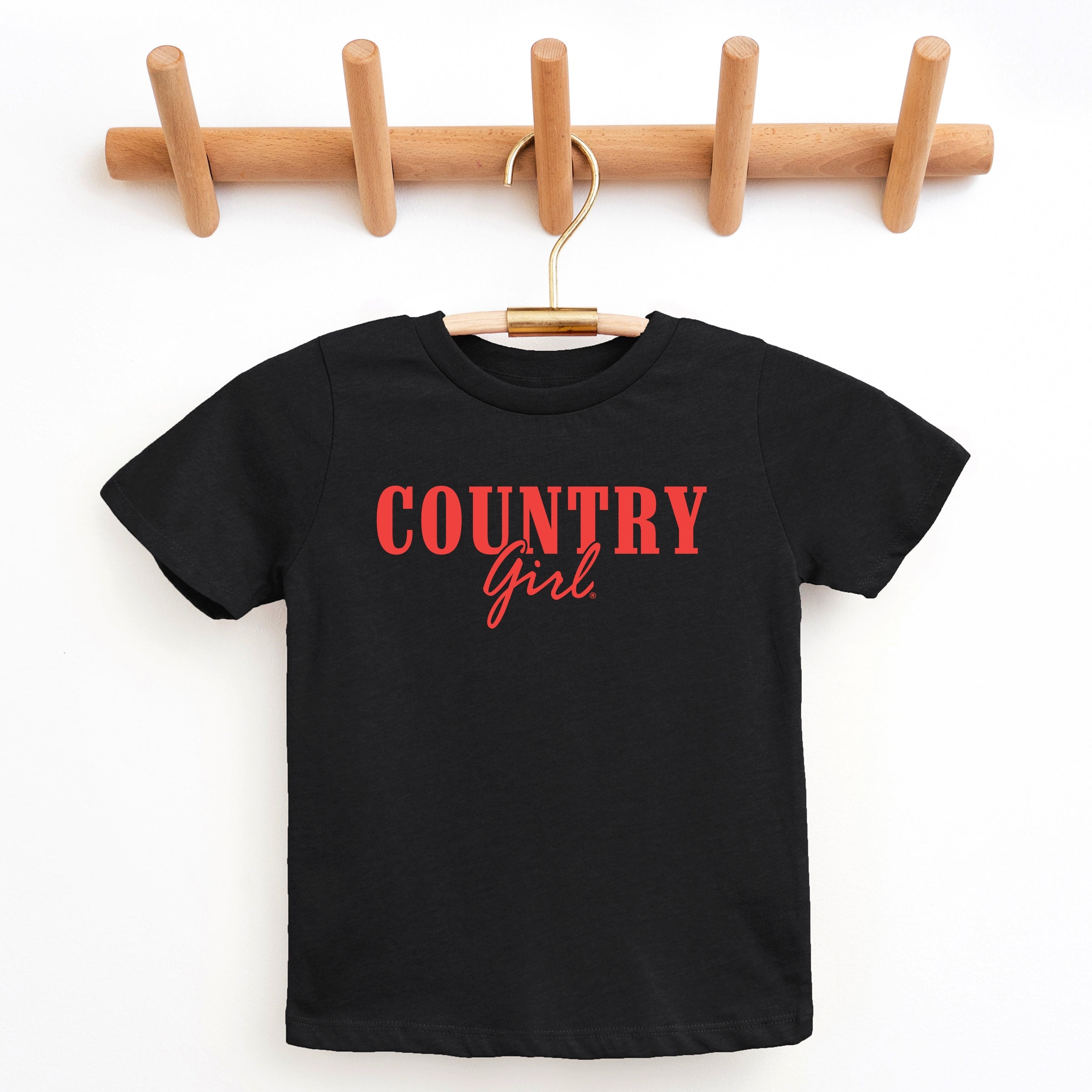 Country Girl Puff Print - Youth Short Sleeve Graphic T-Shirt