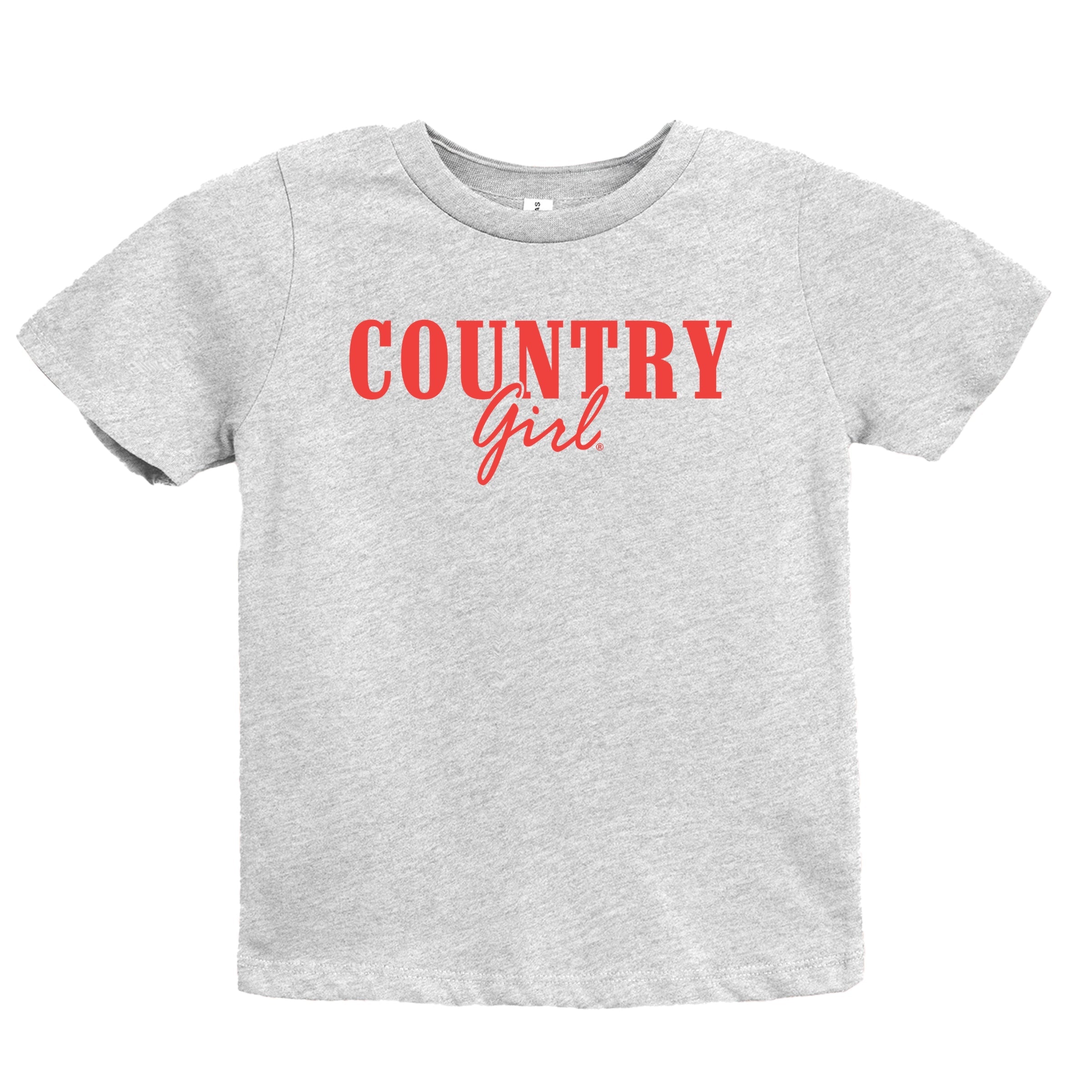 Country Girl Puff Print - Youth Short Sleeve Graphic T-Shirt