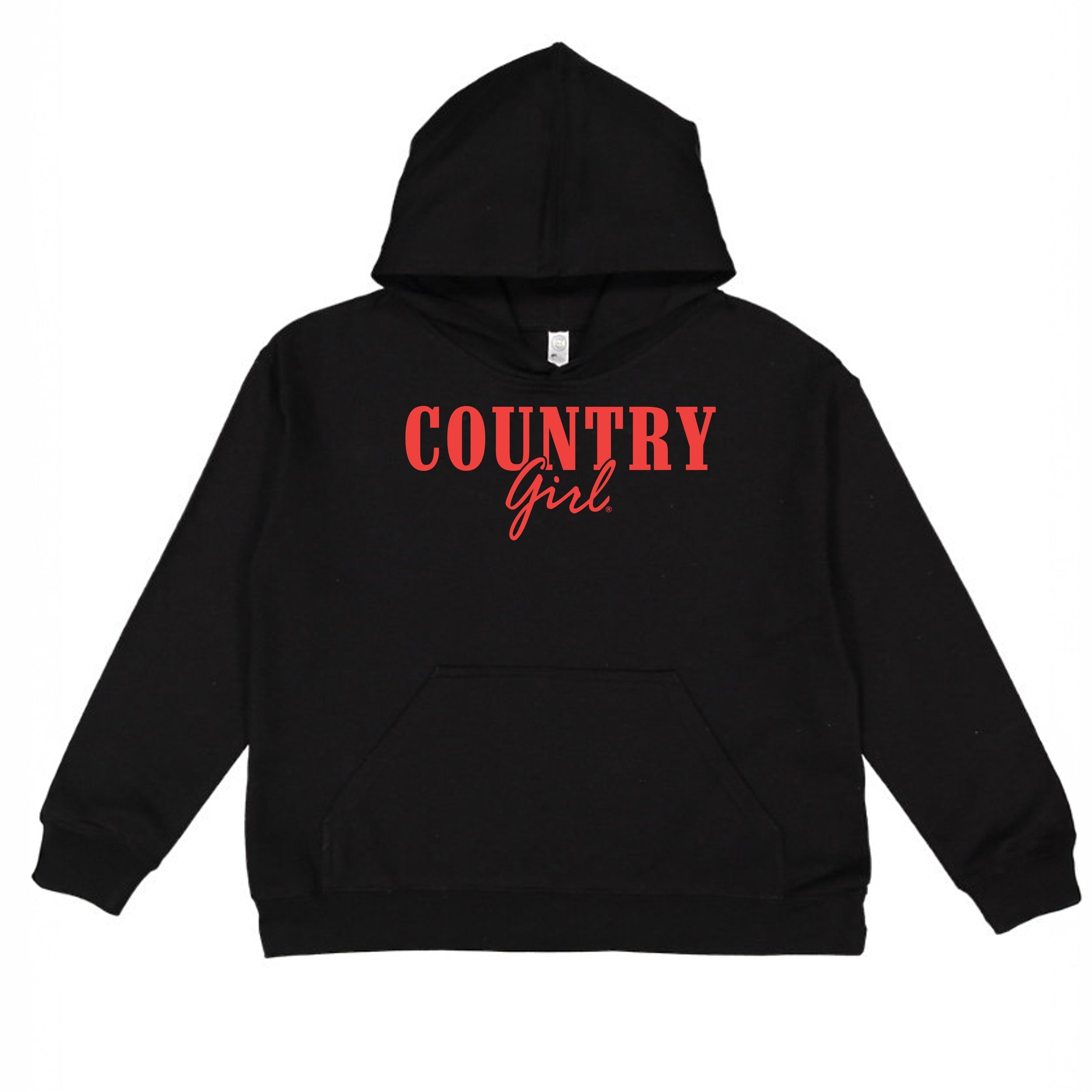 Country Girl Puff Print - Youth Graphic Hoodie