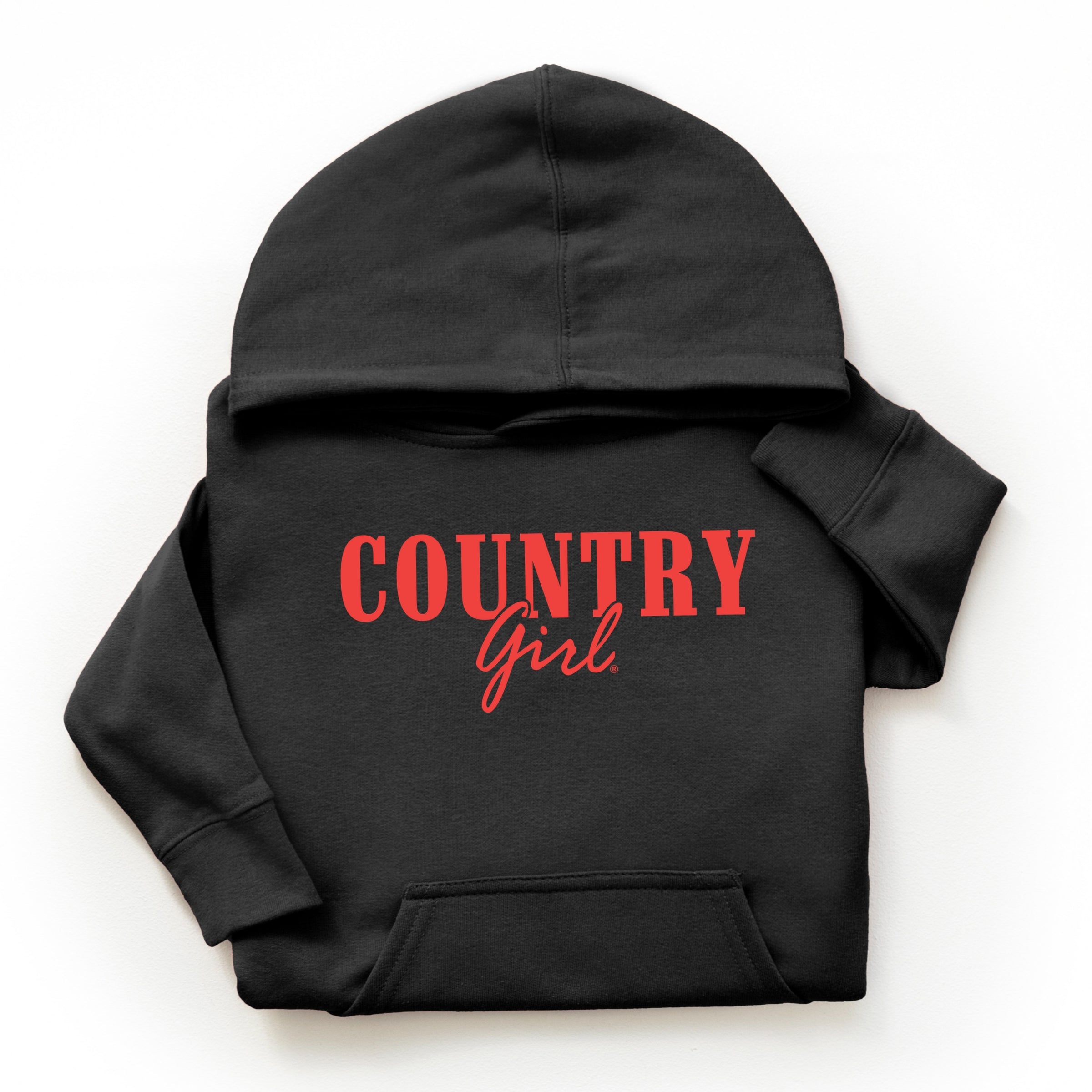 Country Girl Puff Print - Youth Graphic Hoodie
