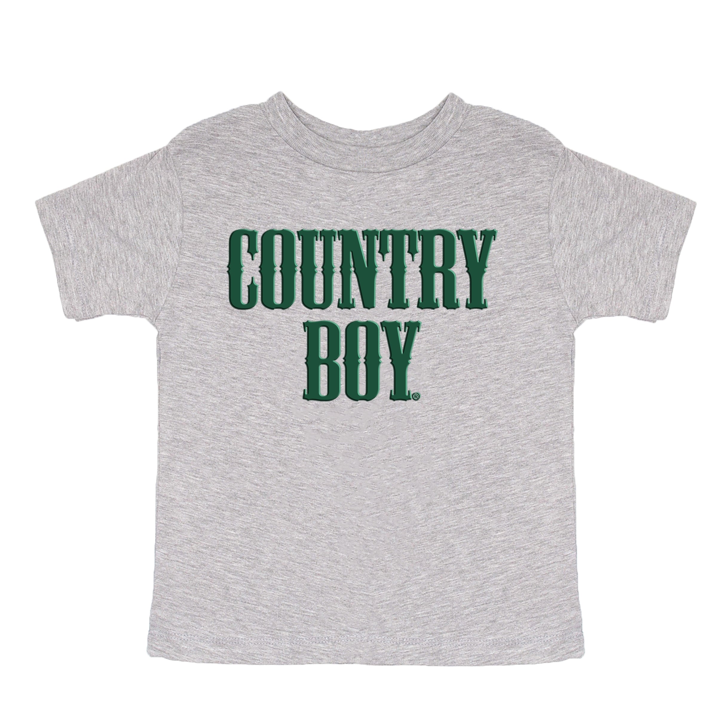 Country Boy Puff Print - Youth Short Sleeve Graphic T-Shirt and Toddler Short Sleeve Graphic T-Shirt