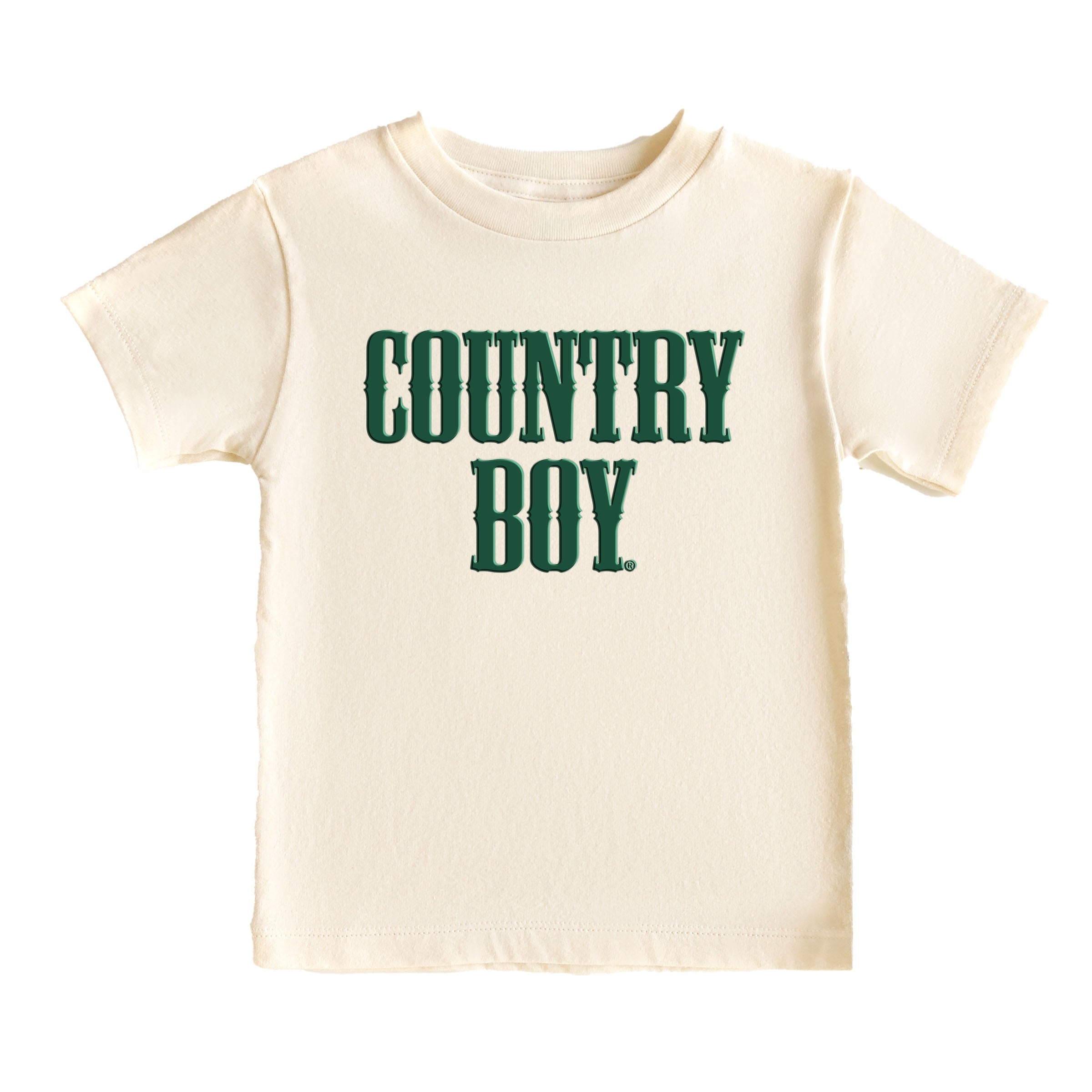 Country Boy Puff Print - Youth Short Sleeve Graphic T-Shirt and Toddler Short Sleeve Graphic T-Shirt