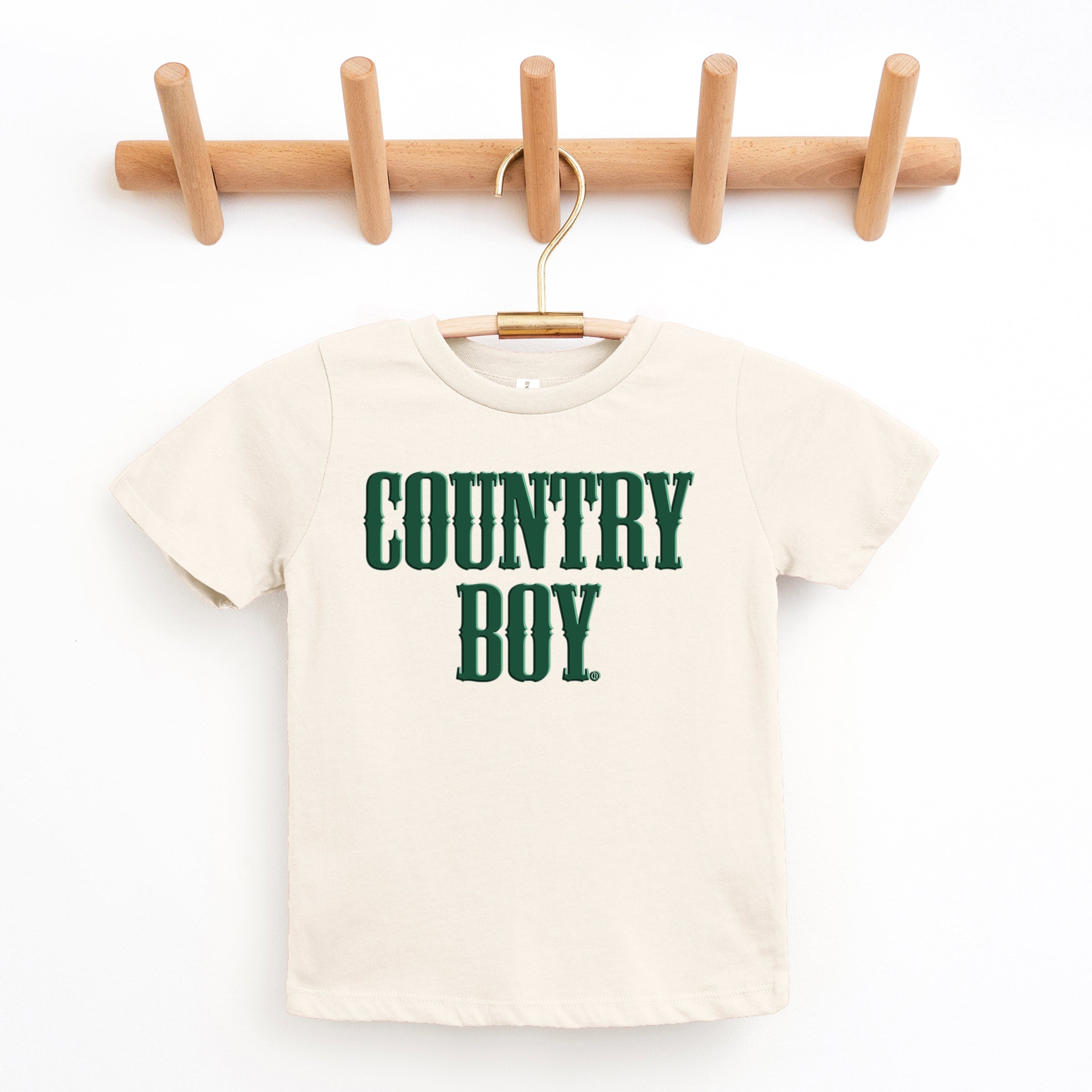 Country Boy Puff Print - Youth Short Sleeve Graphic T-Shirt and Toddler Short Sleeve Graphic T-Shirt
