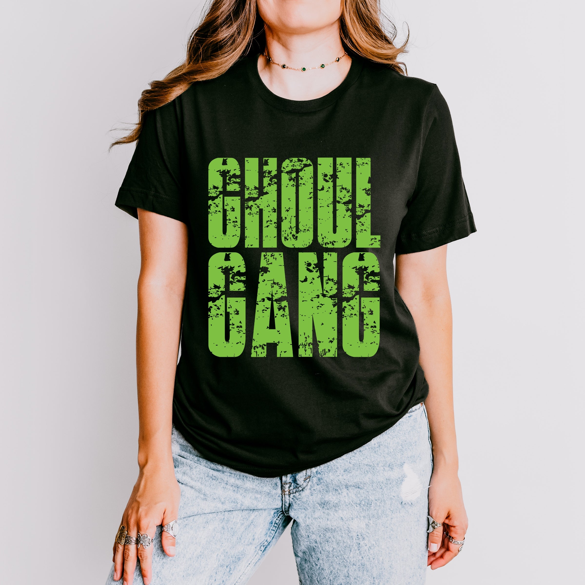 Ghoul Gang Block Distressed - Women's Short Sleeve Graphic T-Shirt