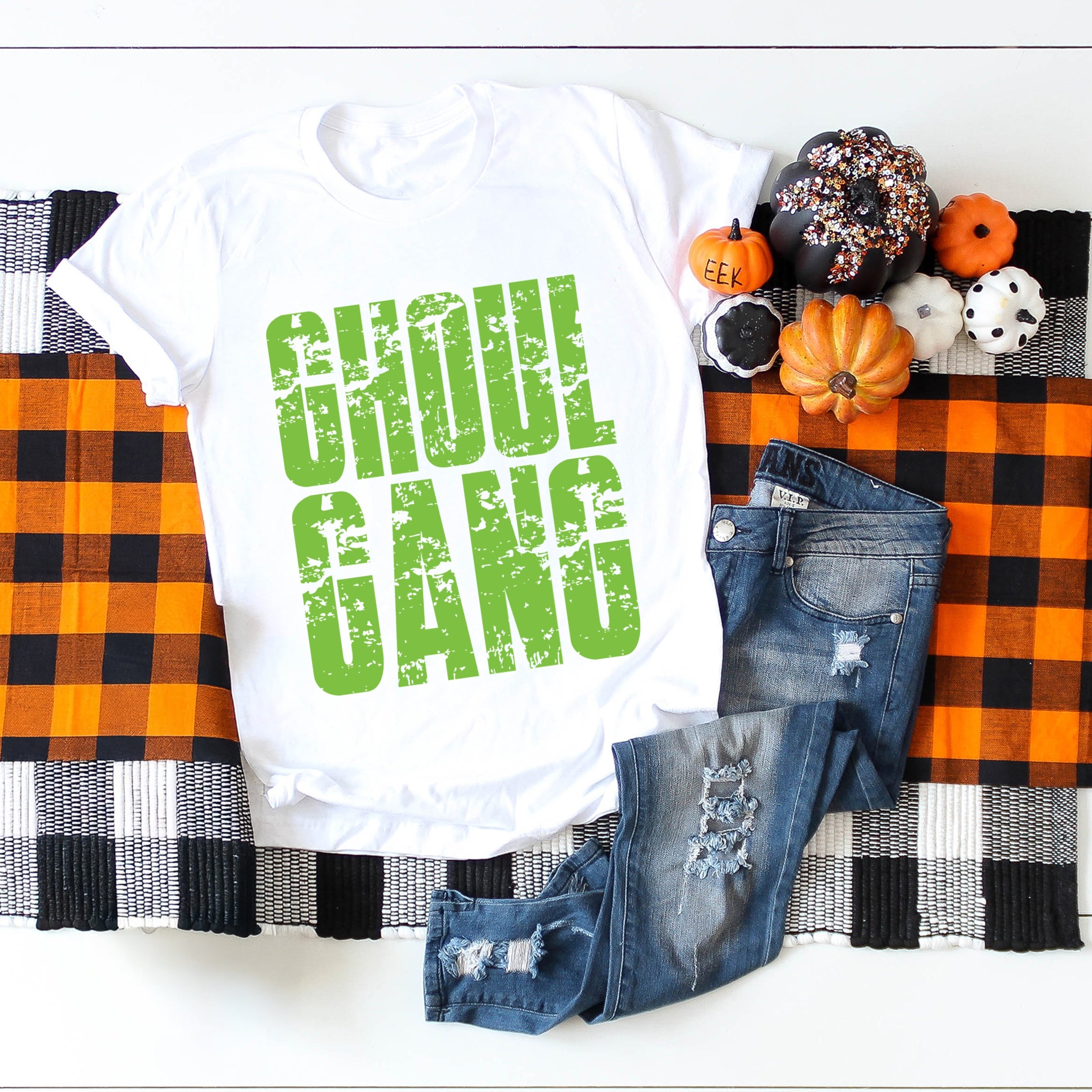Ghoul Gang Block Distressed - Women's Short Sleeve Graphic T-Shirt