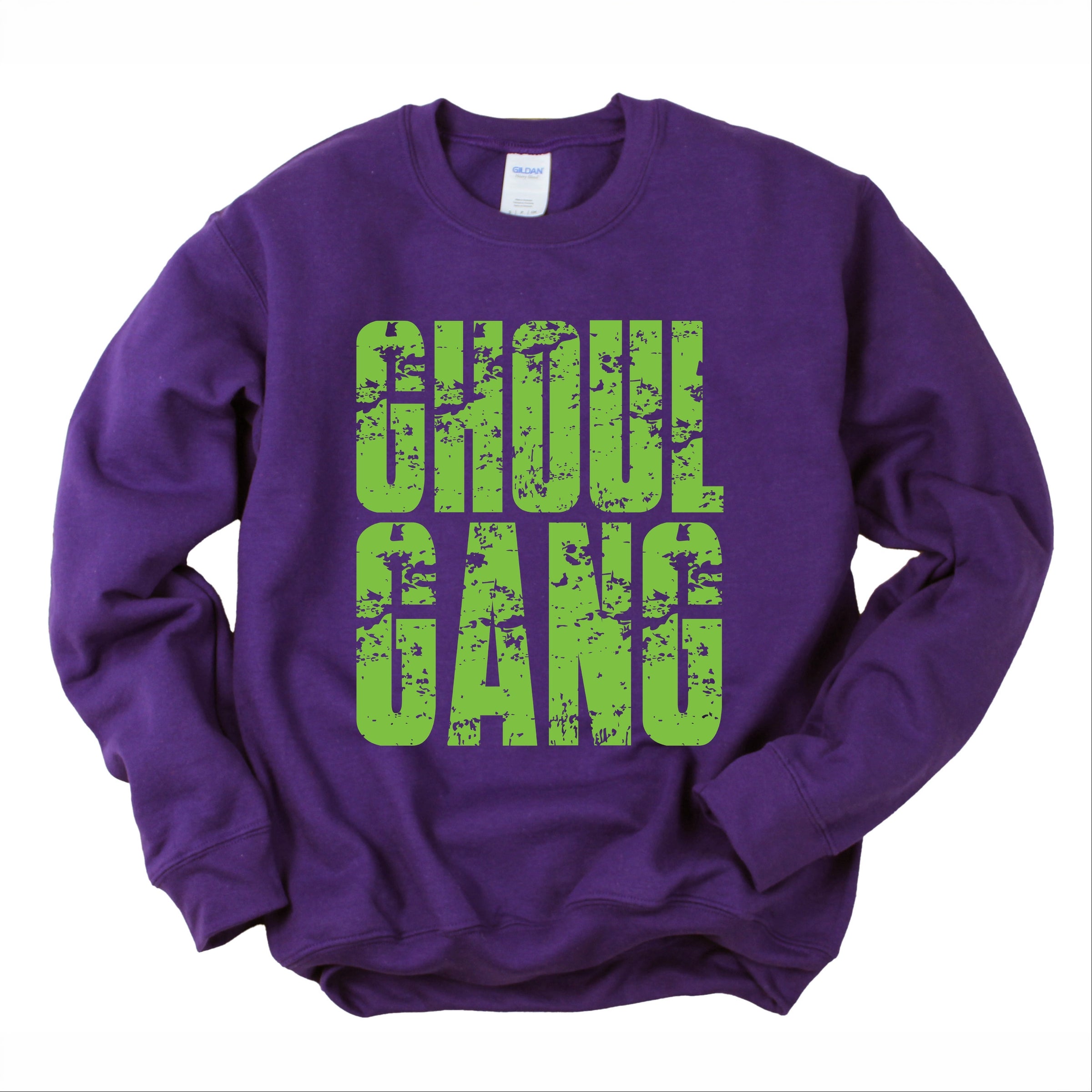 Ghoul Gang Block Distressed - Women's Graphic Sweatshirt