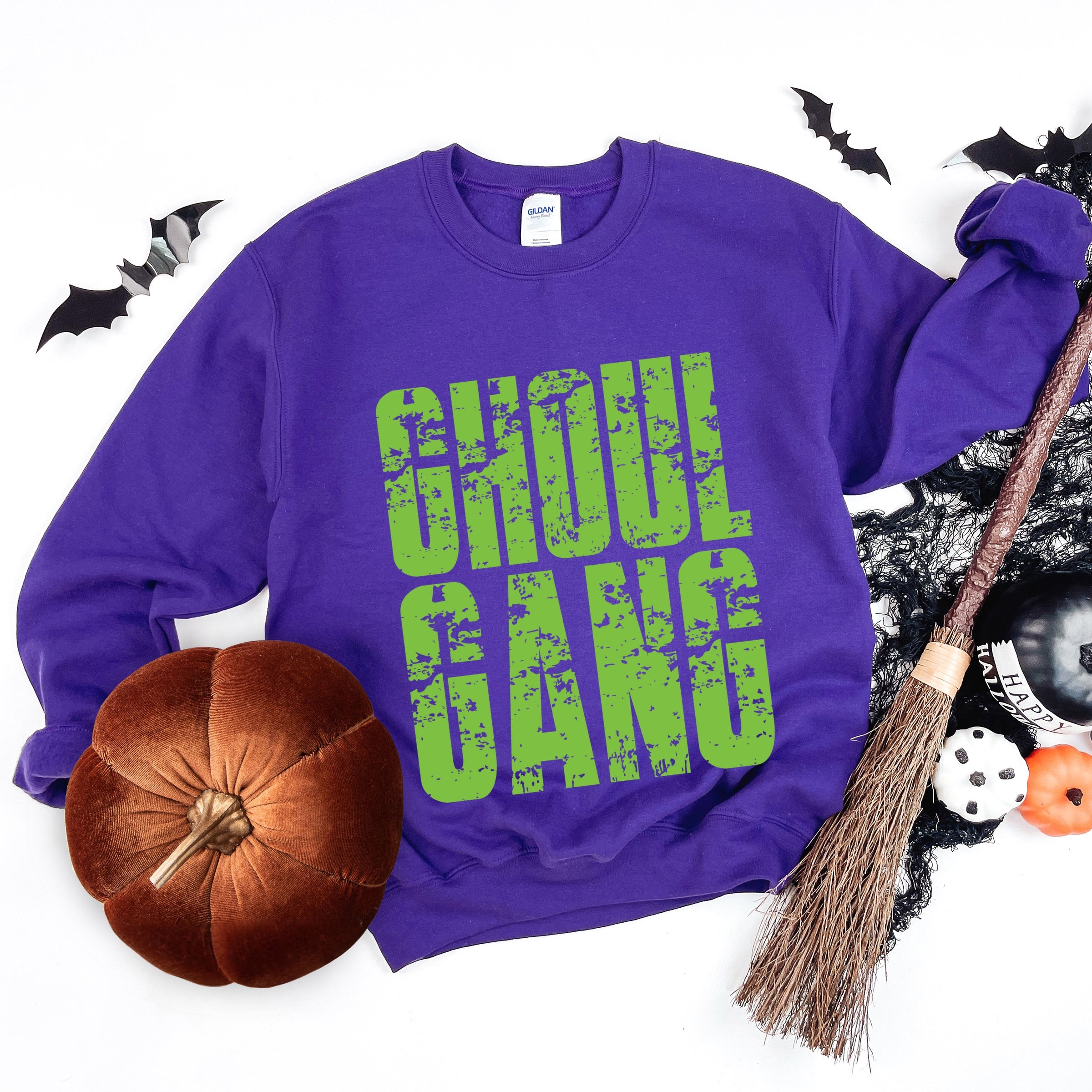 Ghoul Gang Block Distressed - Women's Graphic Sweatshirt