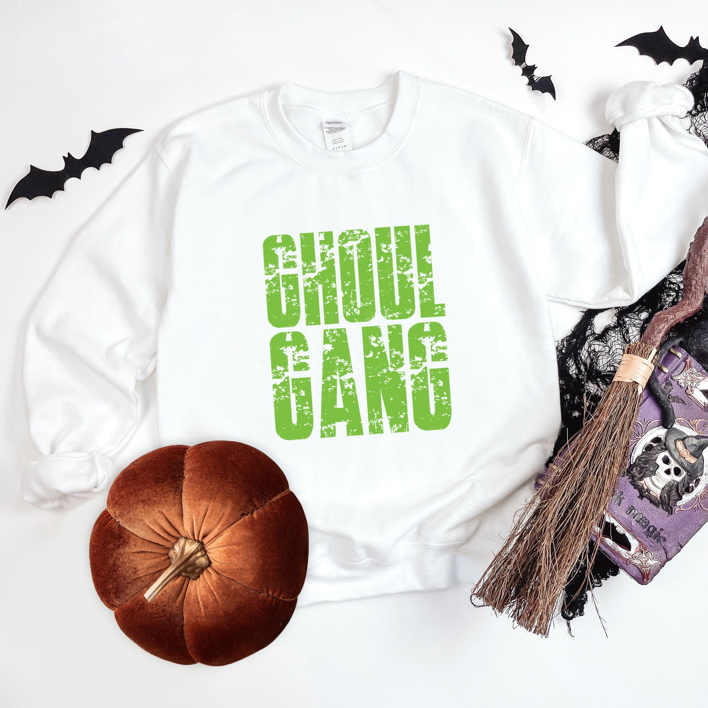 Ghoul Gang Block Distressed - Women's Graphic Sweatshirt