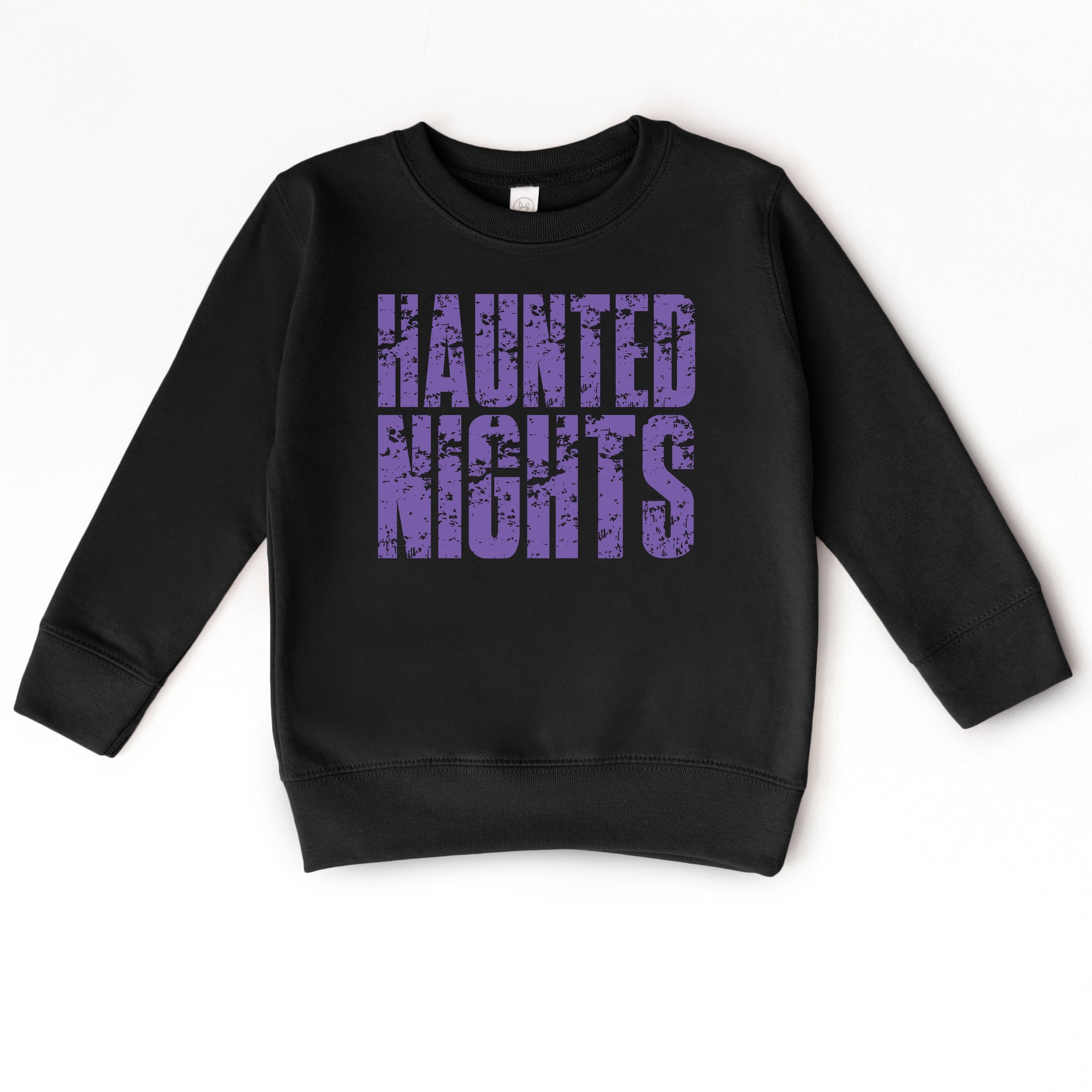 Haunted Nights Block Distressed - Toddler Graphic Sweatshirt