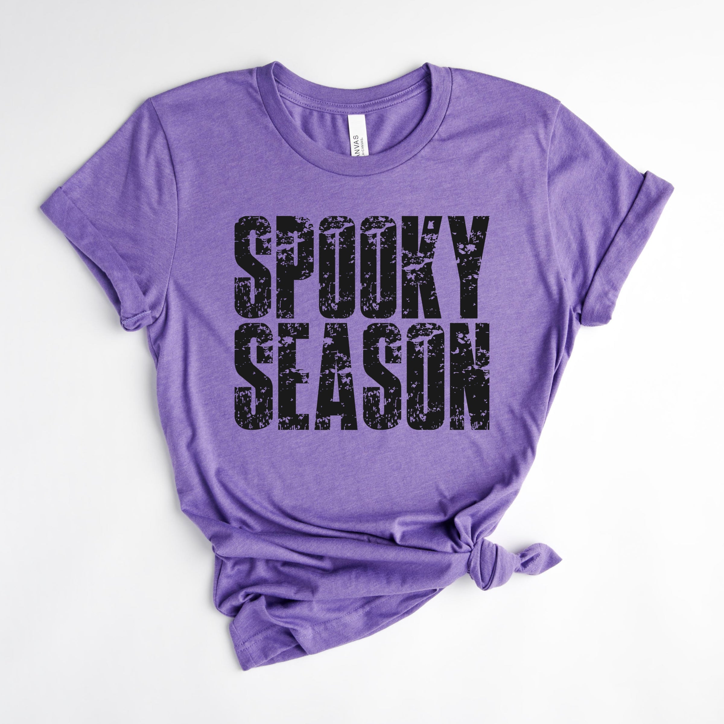 Spooky Season Block Distressed - Women's Short Sleeve Graphic T-Shirt