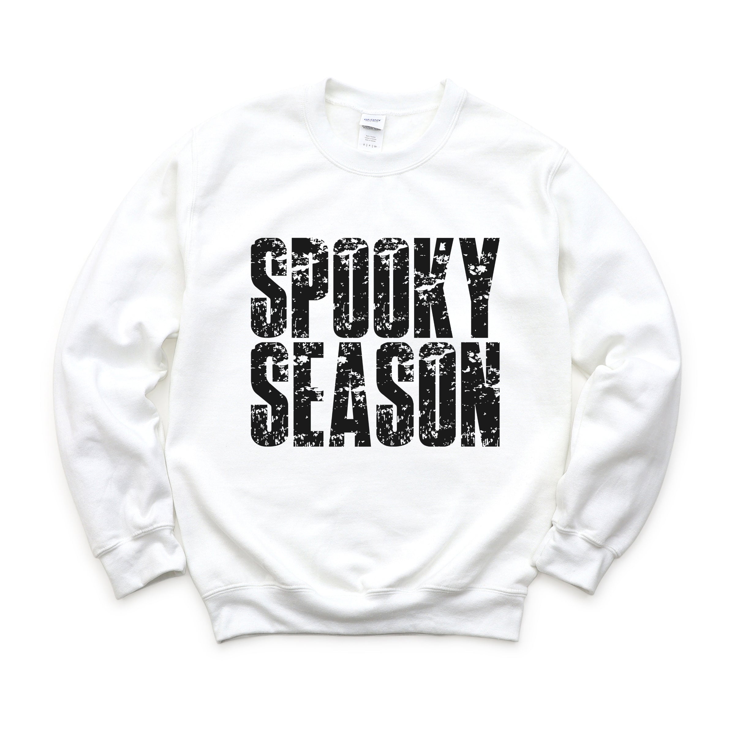 Spooky Season Block Distressed - Women's Graphic Sweatshirt