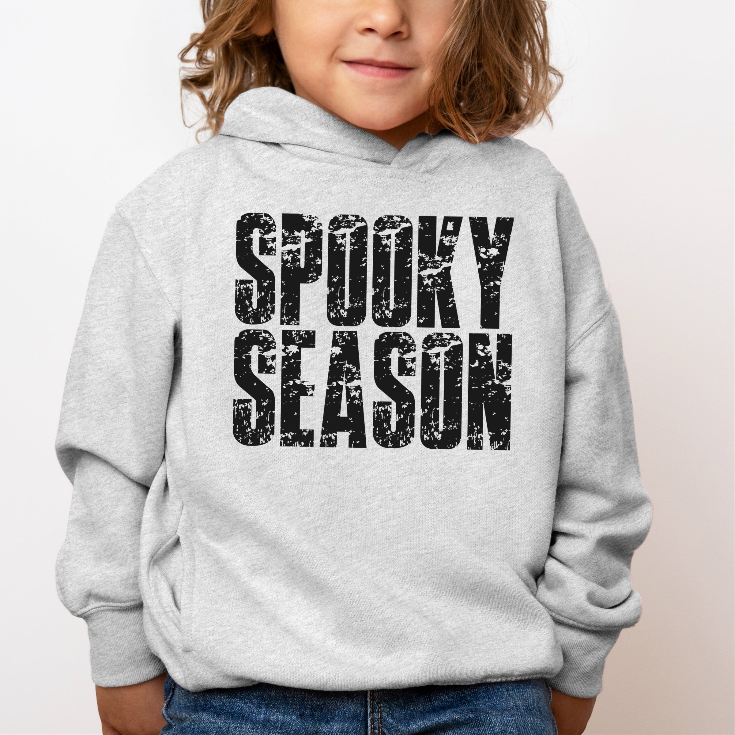 Spooky Season Block Distressed - Toddler Hoodie