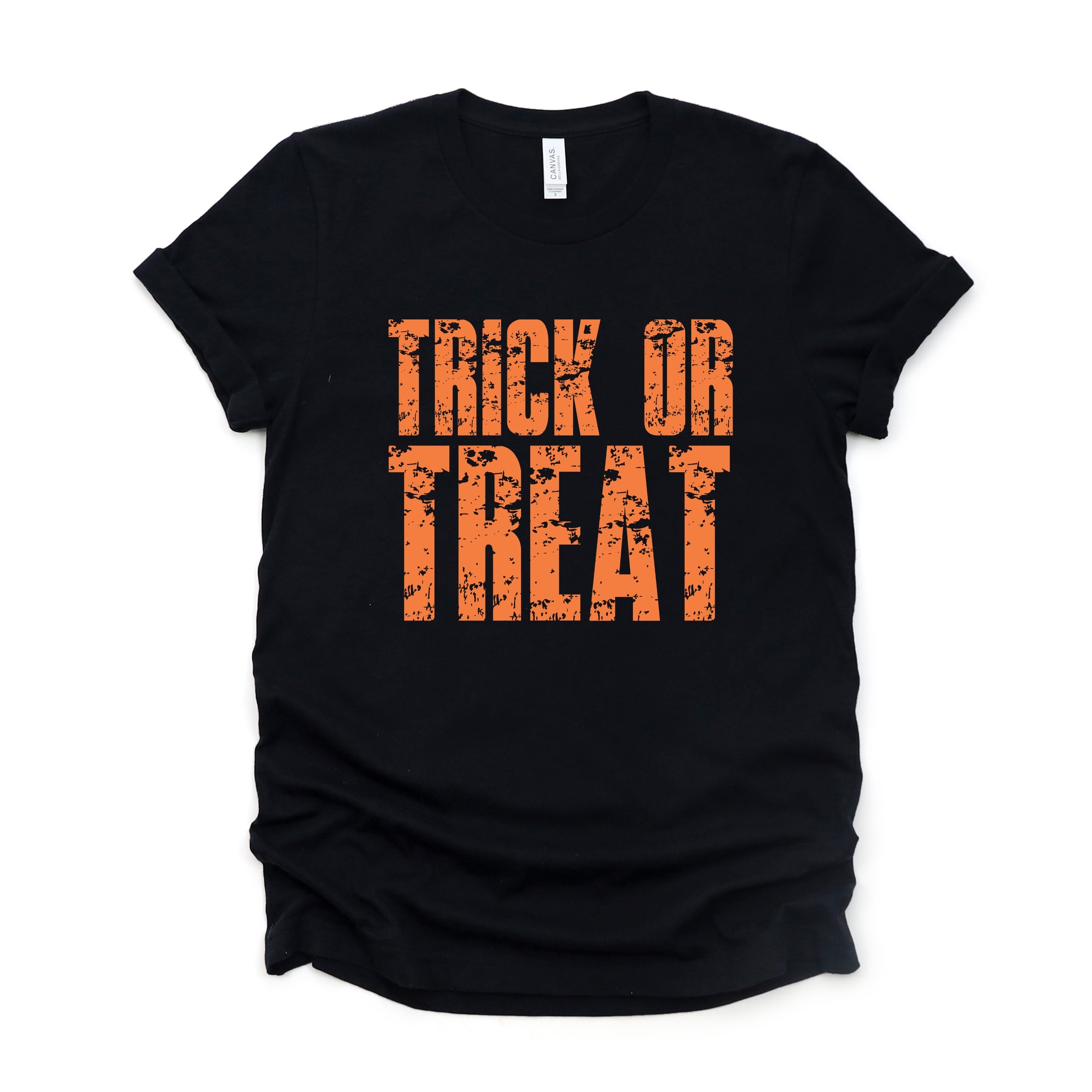 Trick or Treat Block Distressed - Women's Short Sleeve Graphic T-Shirt